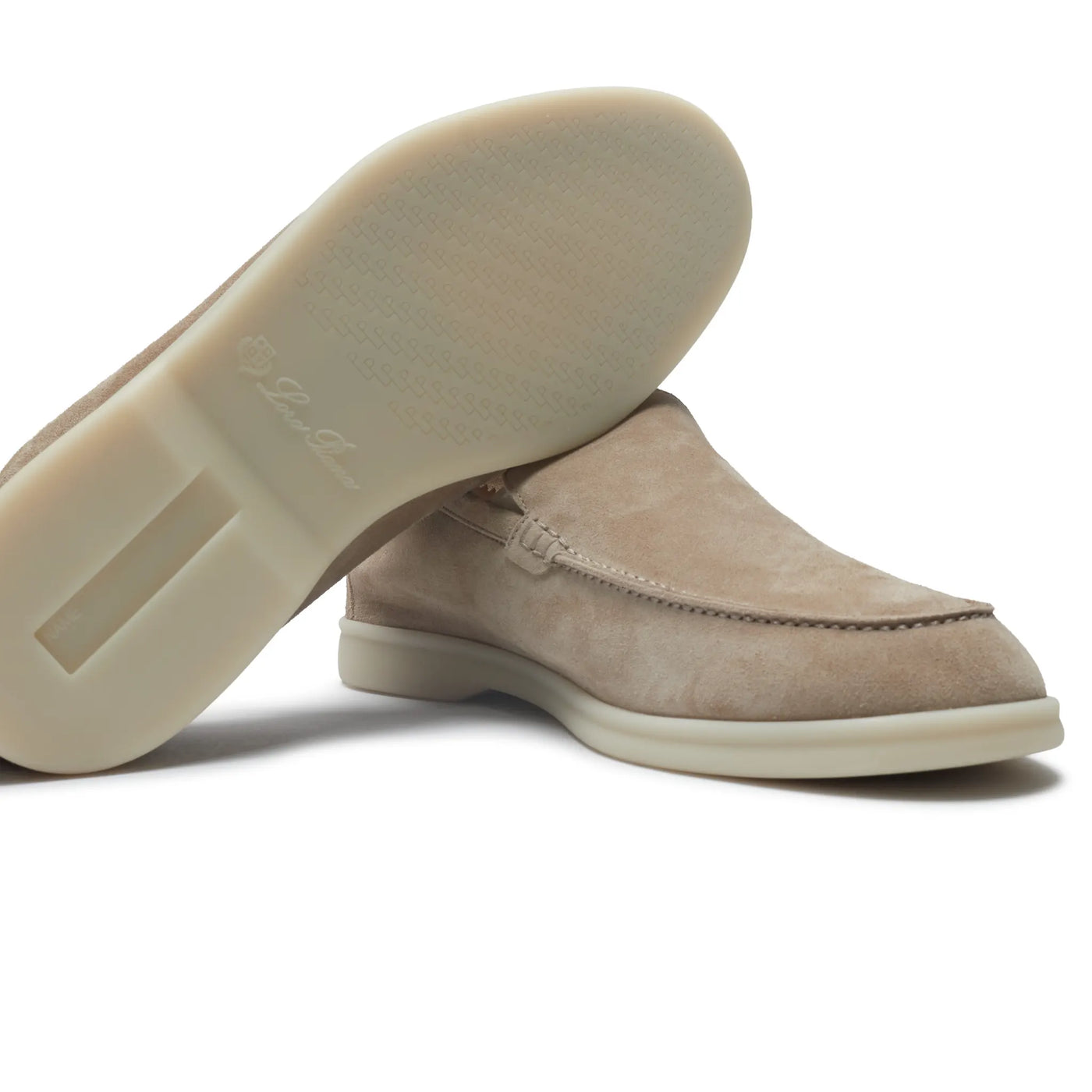 Mocassins Loro Piana the Original Summer Walk Suede Beige Corda — vue 5