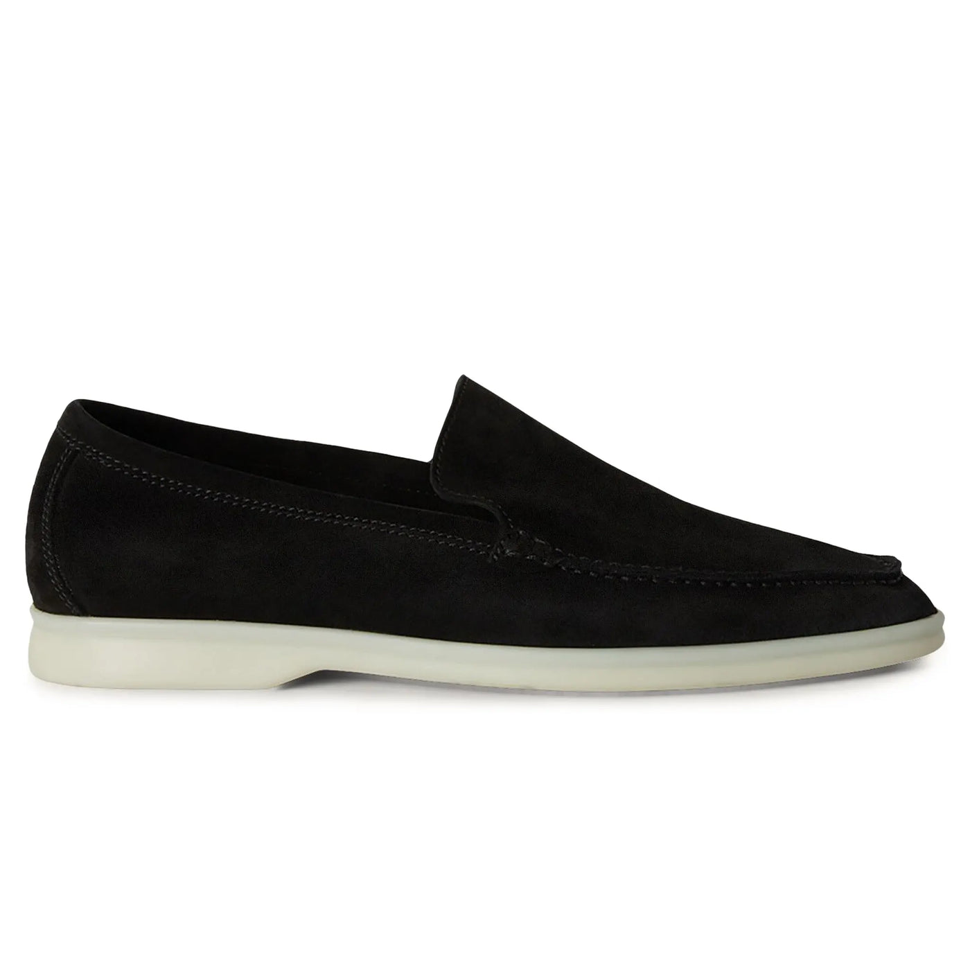 Mocassins Loro Piana Summer Walk Suede Noir
