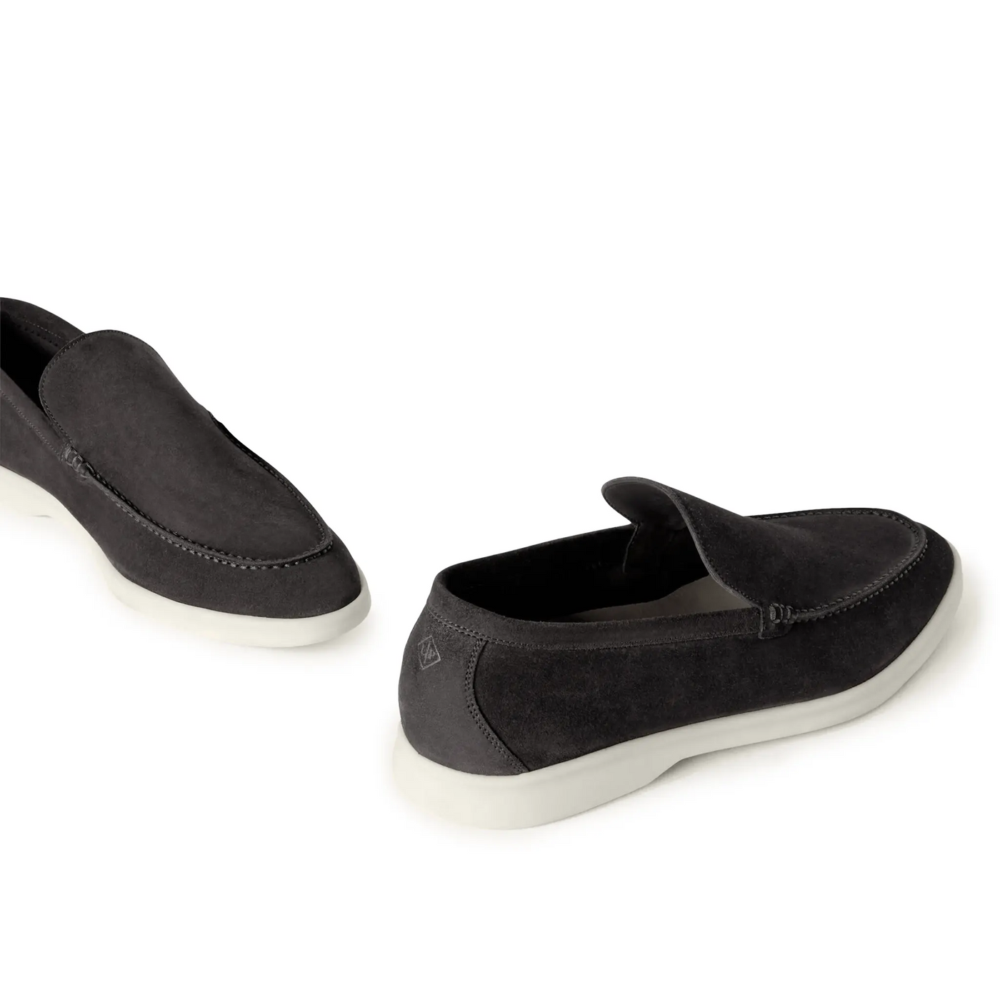 Mocassins Loro Piana Summer Walk Suede Caviar — vue 6