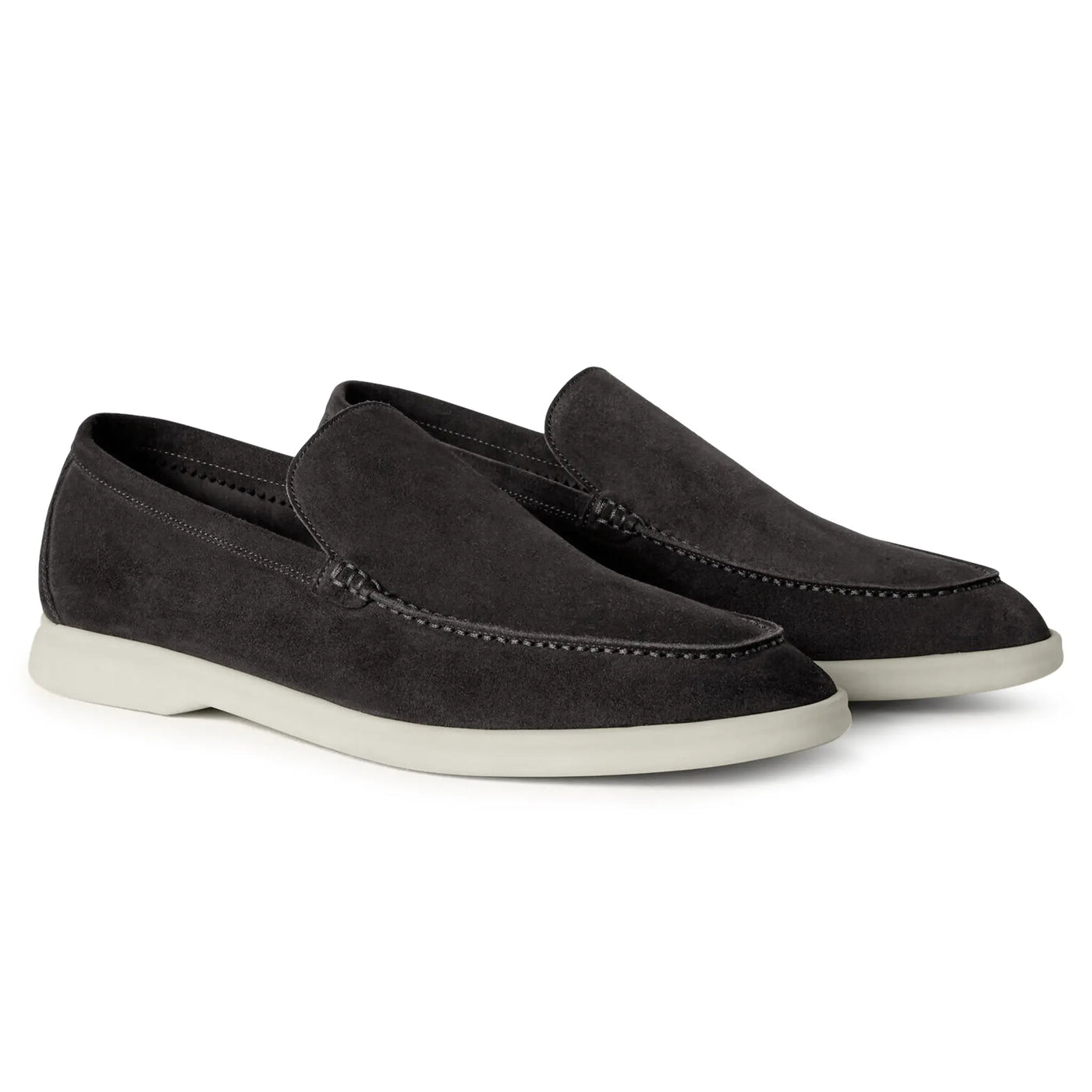 Mocassins Loro Piana Summer Walk Suede Caviar — vue 2