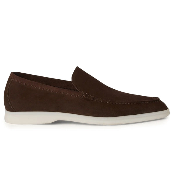 Mocassins Loro Piana Summer Walk Suede Chocolate