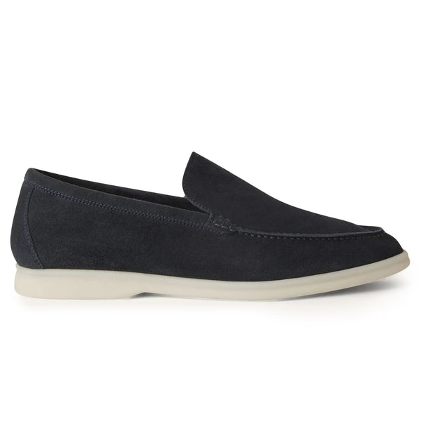 Mocassins Loro Piana Summer Walk Suede Classic Bleu