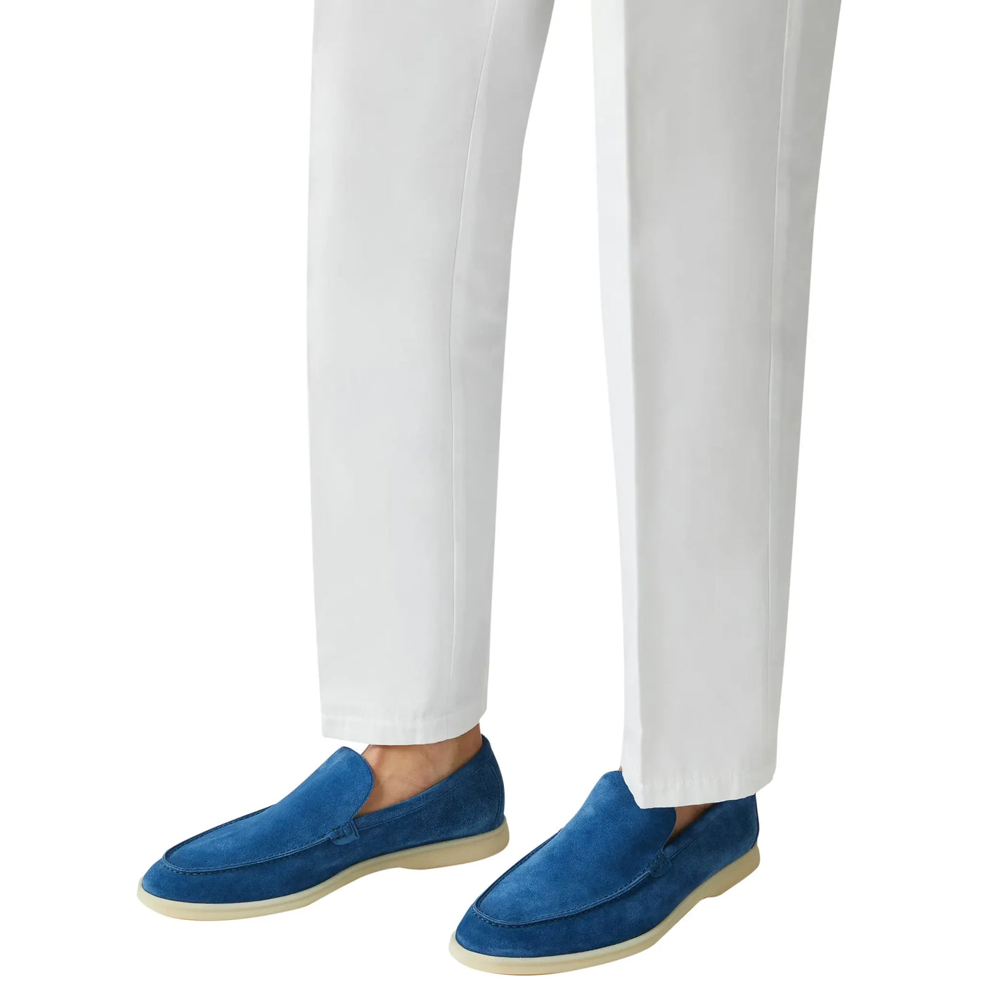 Mocassins Loro Piana Summer Walk Suede Cobalt Ink — vue 7