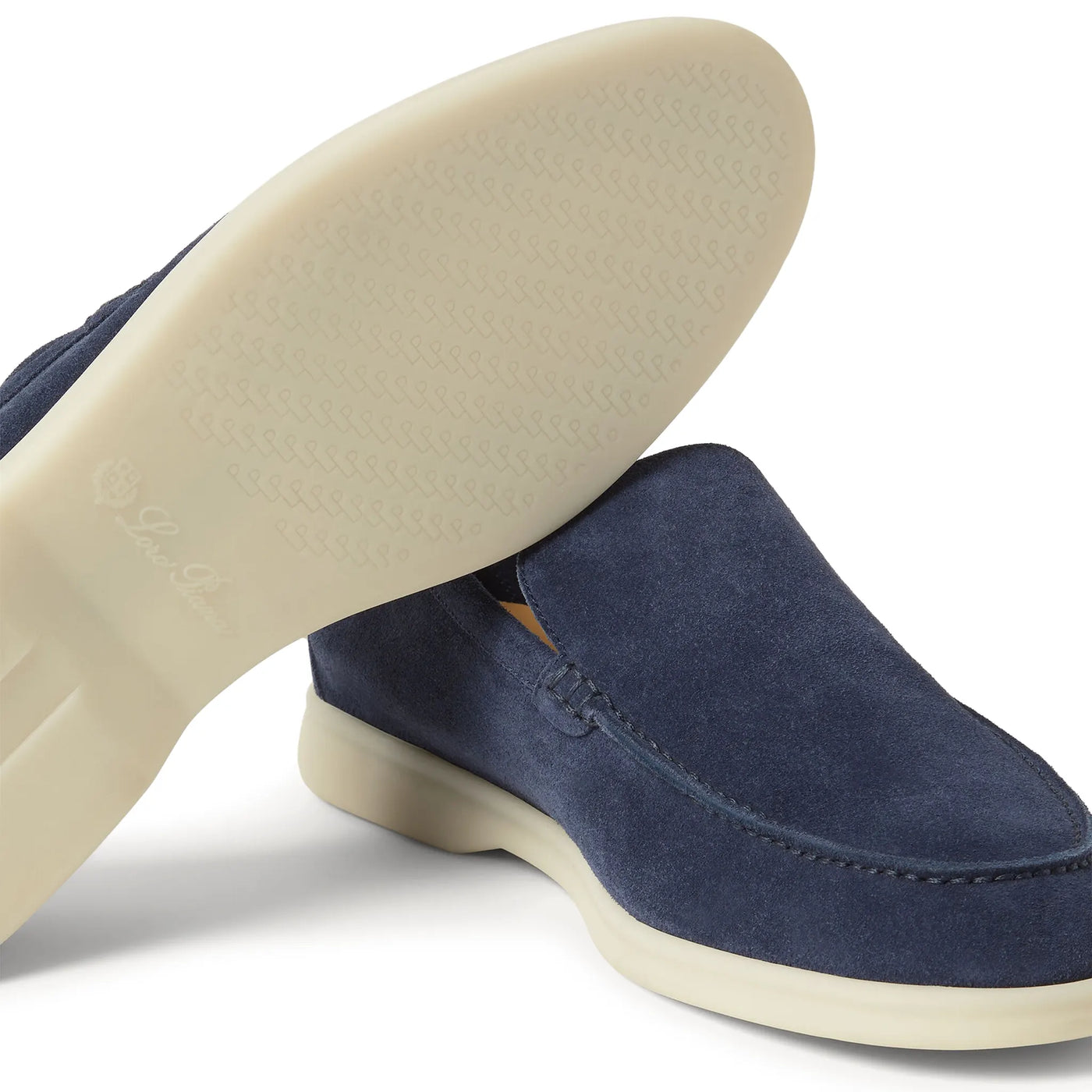 Mocassins Loro Piana Summer Walk Suede Foncé Deep Sea — vue 6