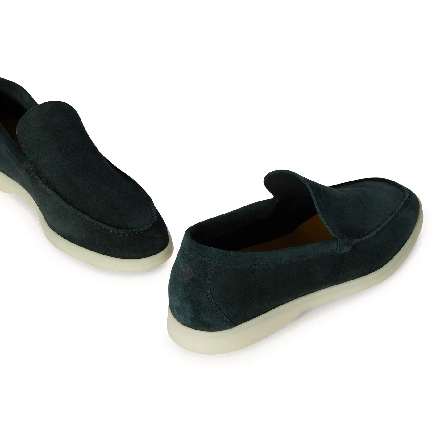 Mocassins Loro Piana Summer Walk Suede Foncé Vert — vue 6