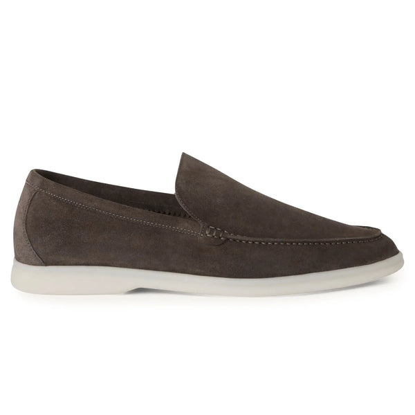 Mocassins Loro Piana Summer Walk Suede Warm Gris