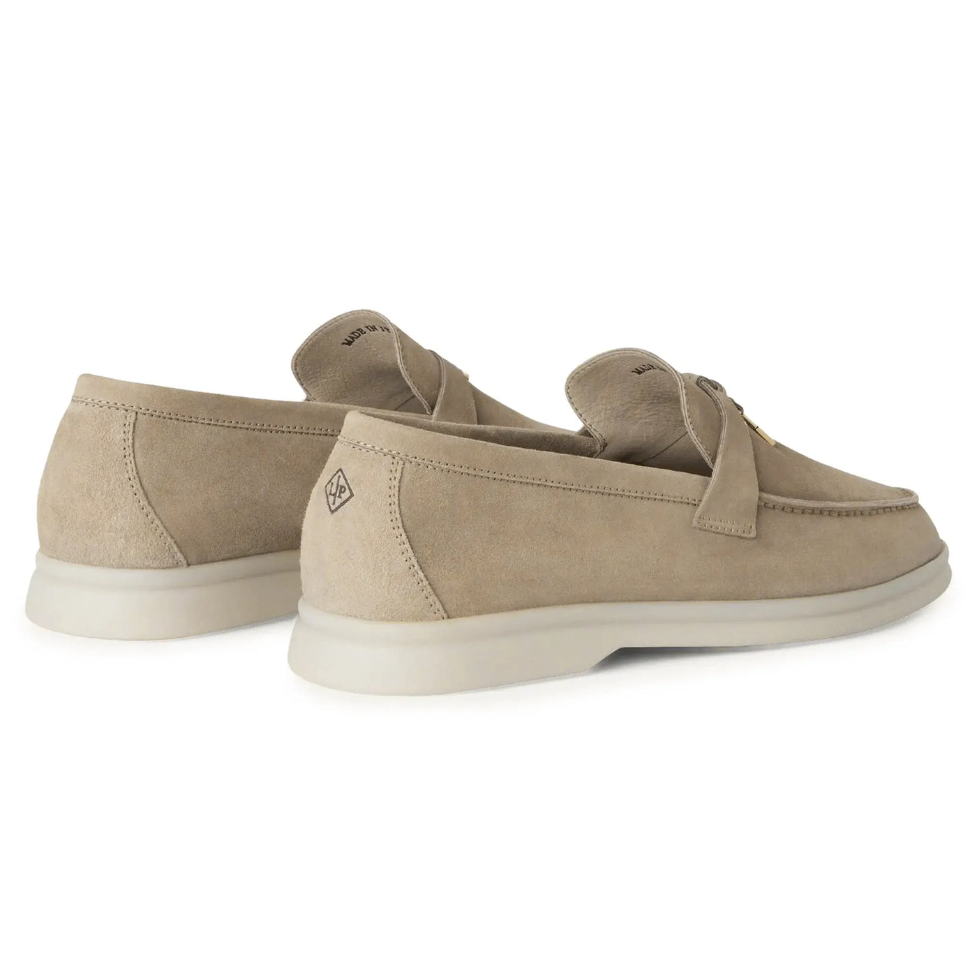Mocassins Loro Piana the Original Summer Charms Suede Beige Corda — vue 4
