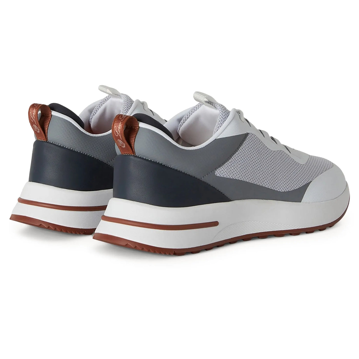 Baskets Loro Piana Week End Walk Frost Gris Linen Mesh — vue 3