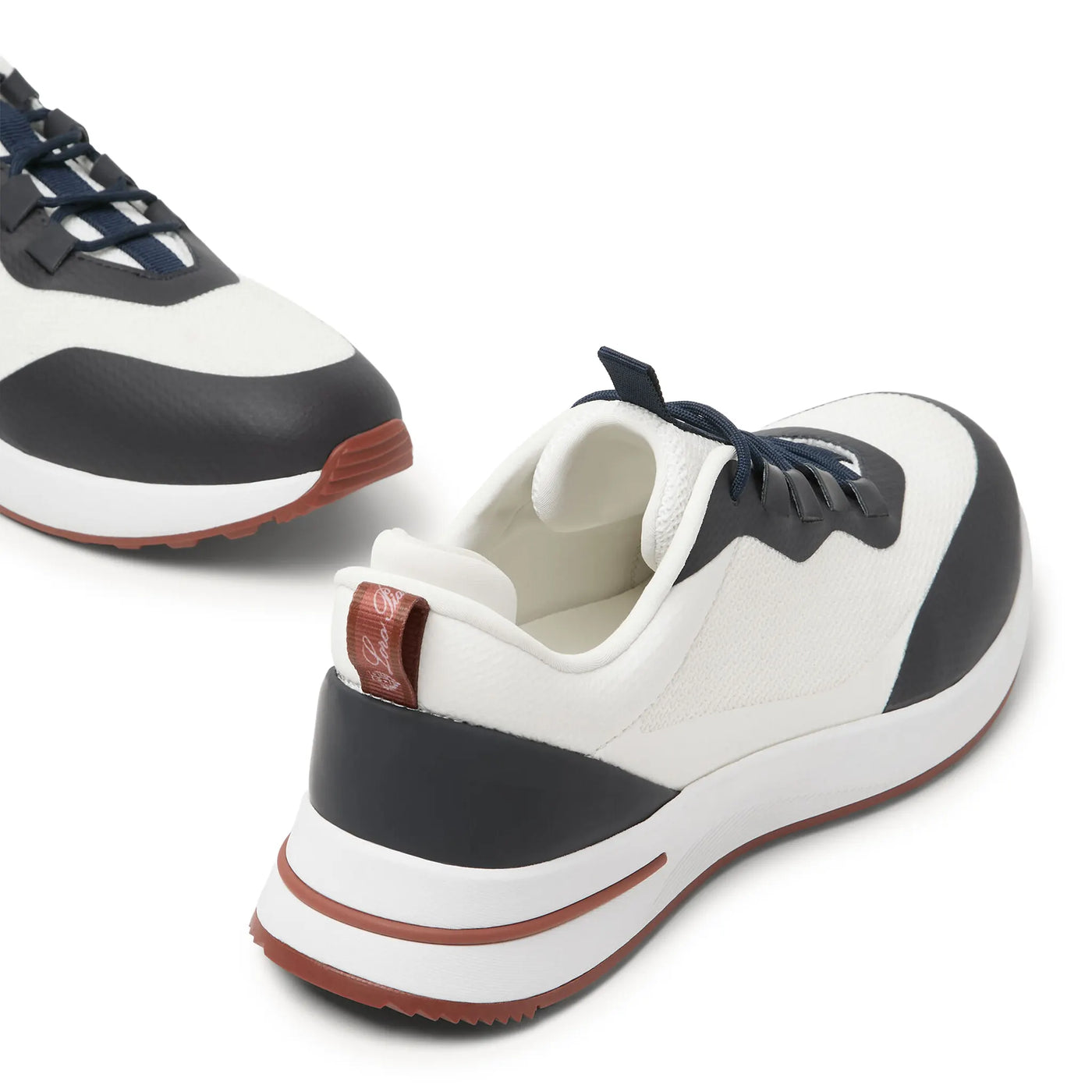 Baskets Loro Piana Week End Walk Frost Blanc Sea Linen Mesh — vue 6
