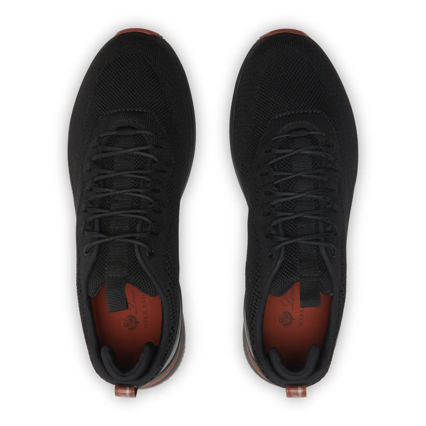 Baskets Loro Piana Week End Walk Mesh Triple Noir — vue 3
