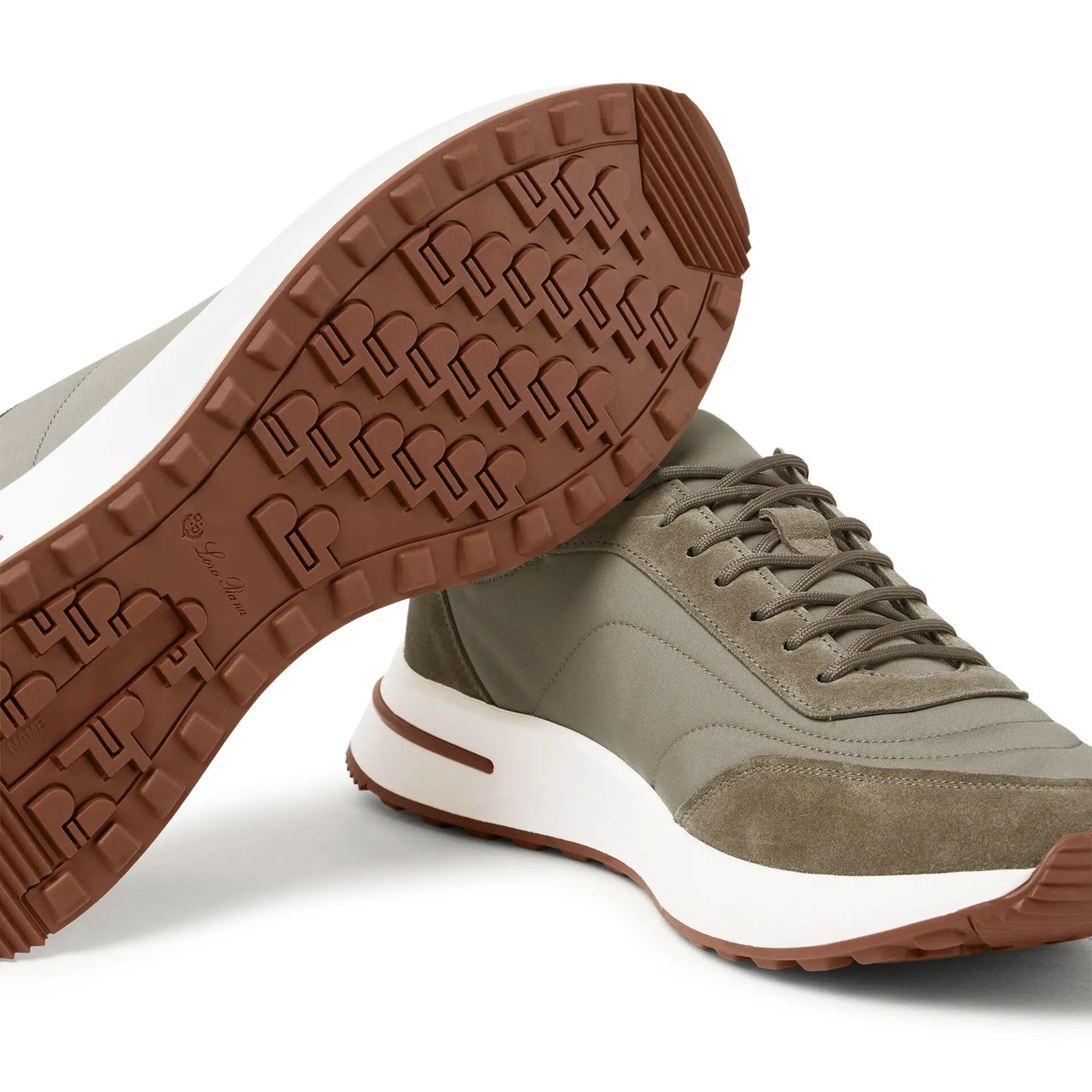 Baskets Loro Piana Week End Walk Tobacco — vue 4