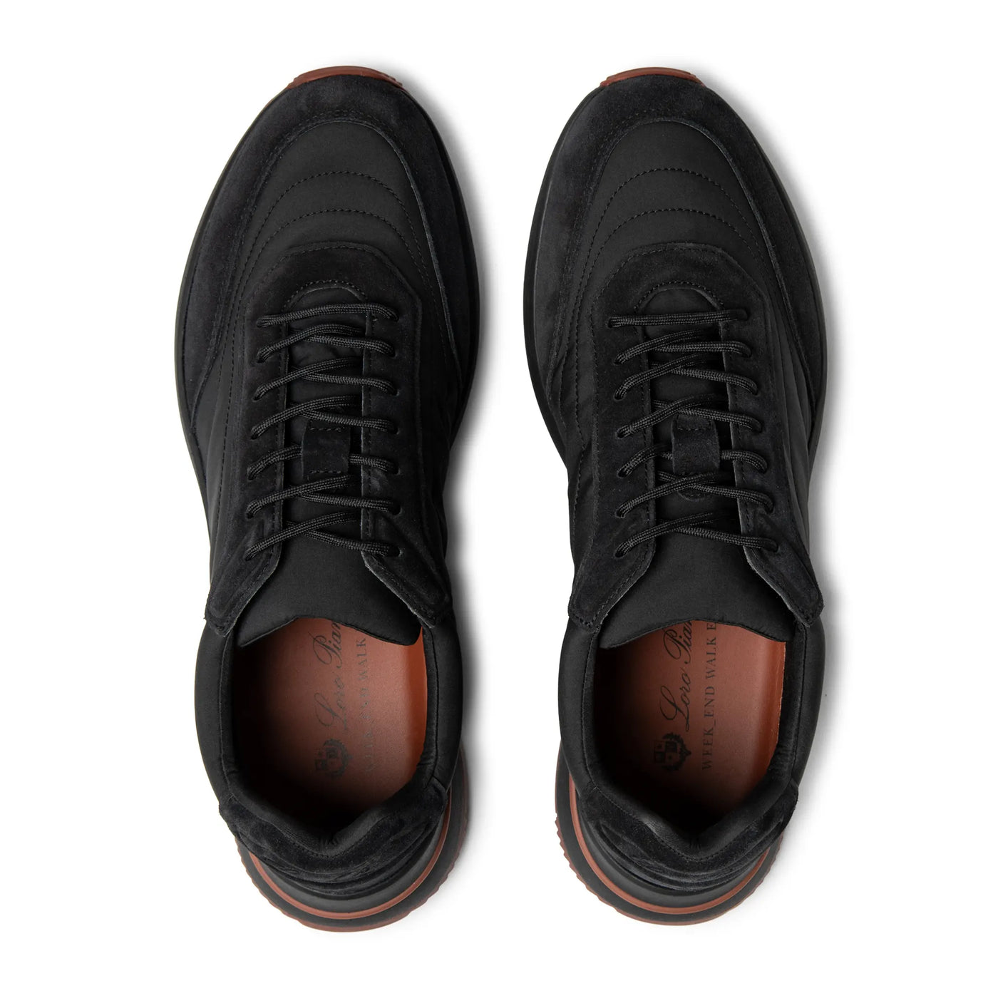 Baskets Loro Piana Week End Walk Triple Noir — vue 5