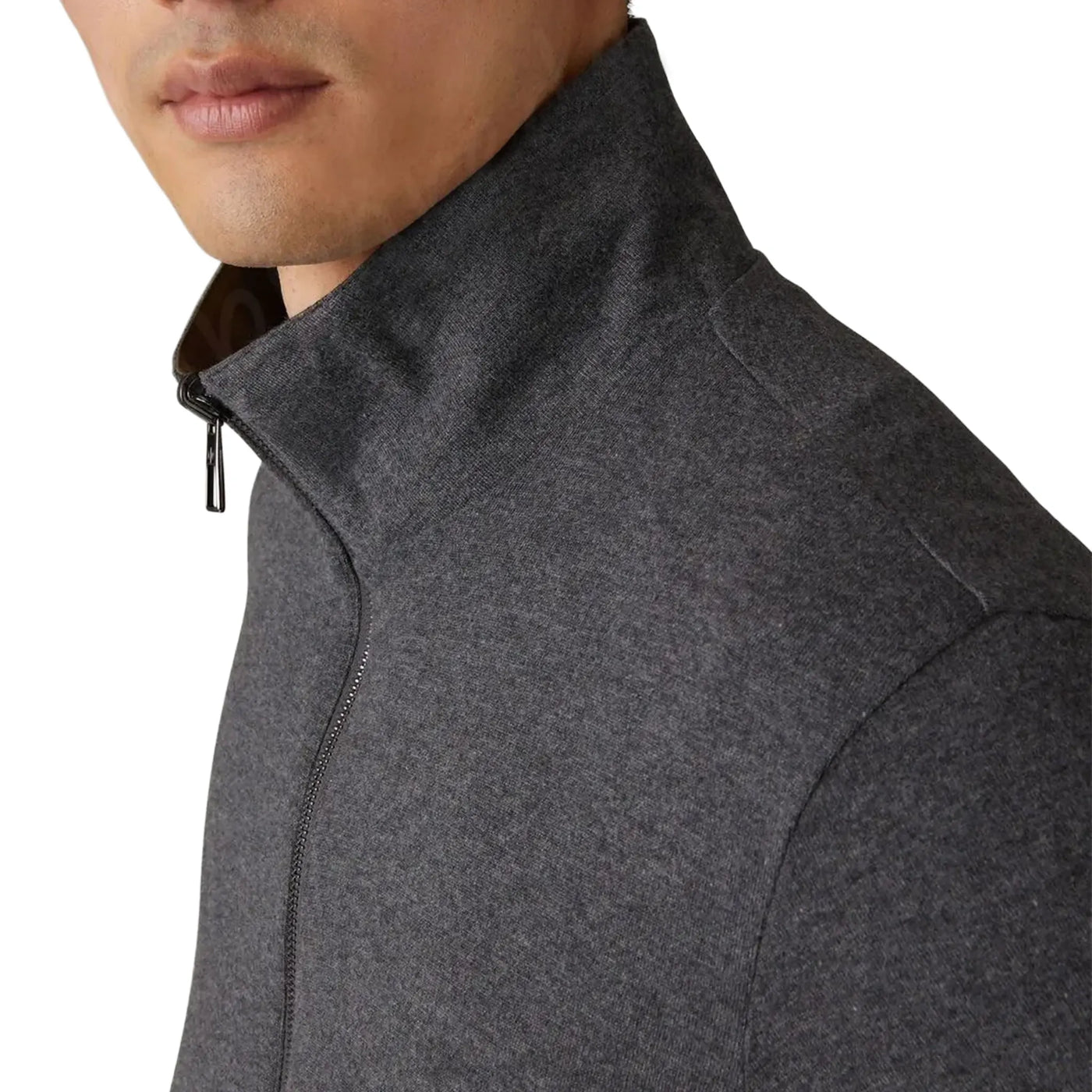 Blouson Loro Piana Windmate Storm System Foncé Vert Flannel Melange Bomber — vue 6