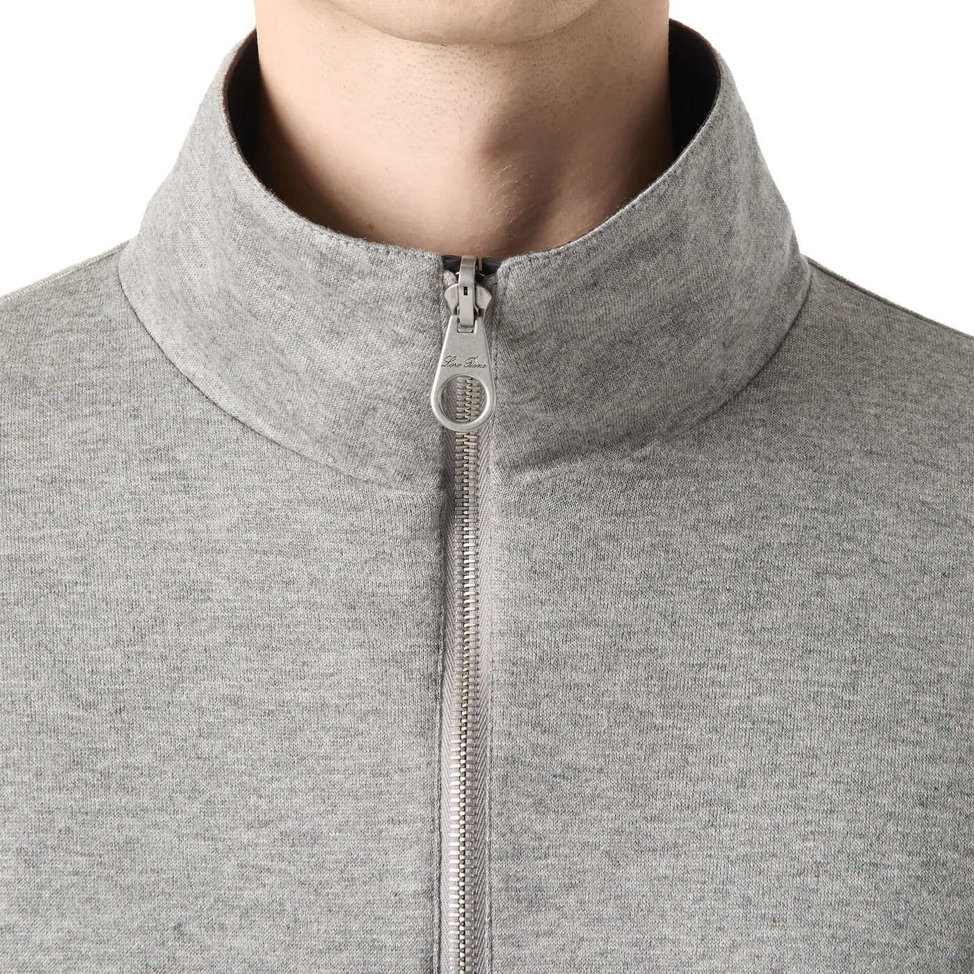 Blouson Loro Piana Windmate Storm System Onyx Flannel Melange Bomber — vue 9
