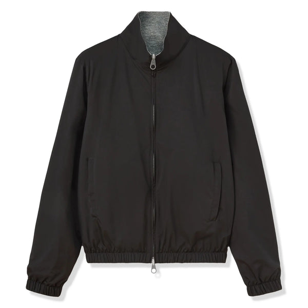 Blouson Loro Piana Windmate Storm System Onyx Flannel Melange Bomber