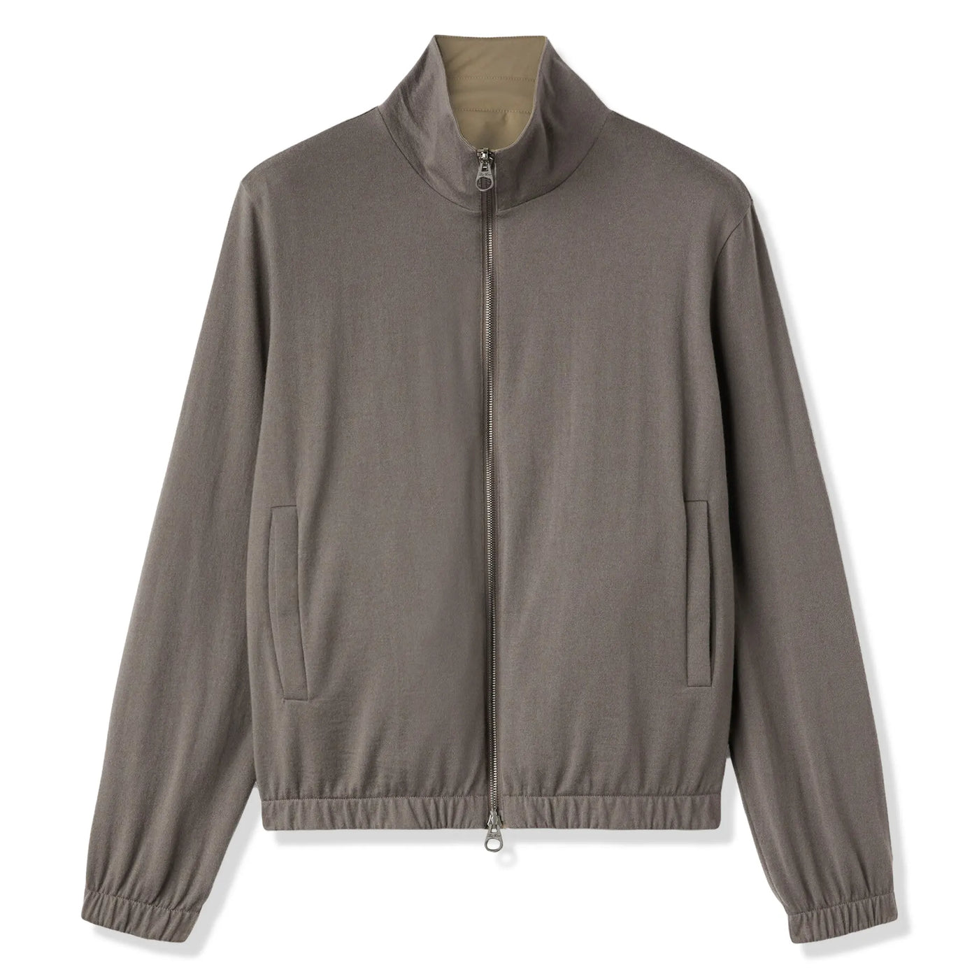 Blouson Loro Piana Windmate Storm System Tobacco Ermine Marron Bomber — vue 3
