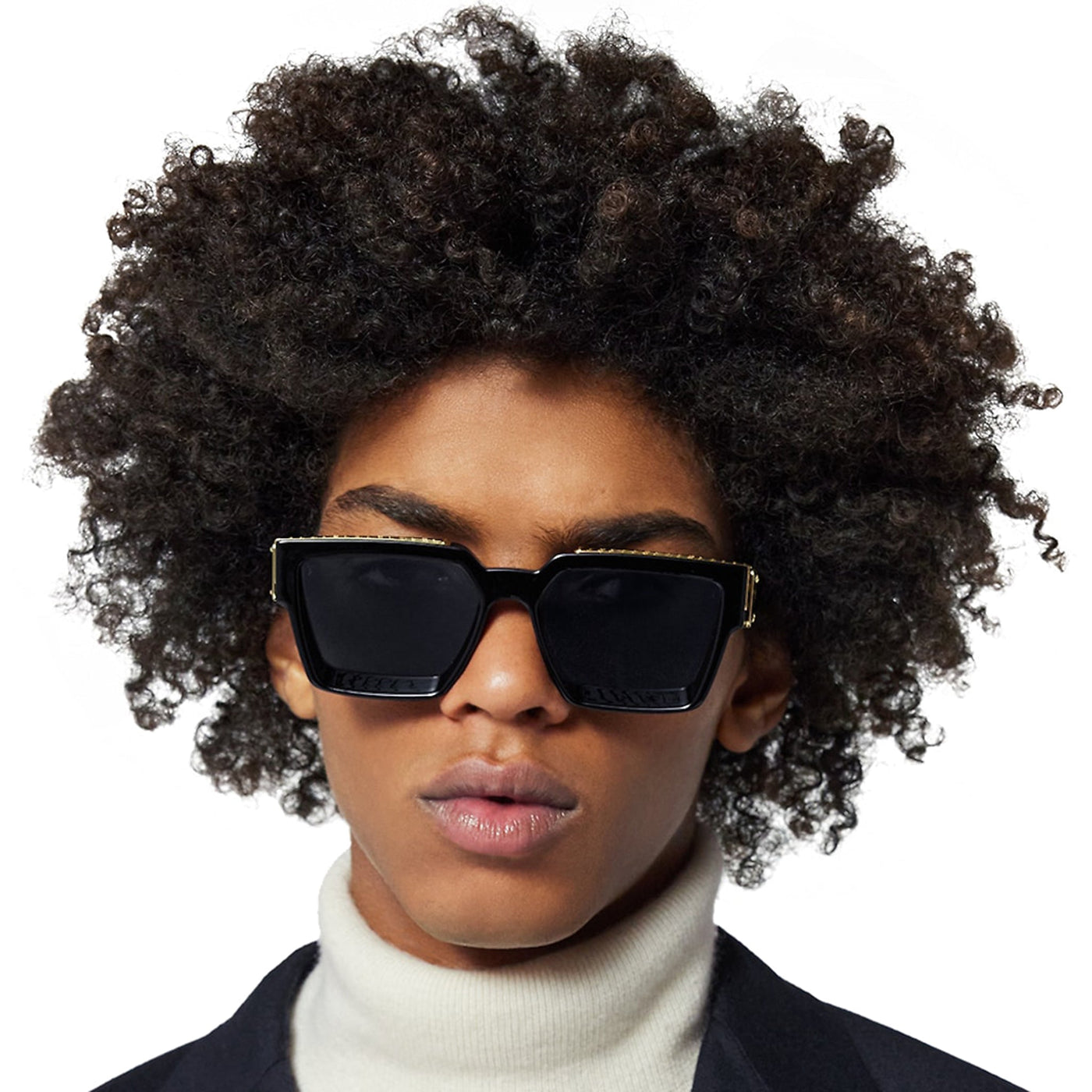 Lunettes de soleil Louis Vuitton 1.1 Millionaires Noir Or — vue 3