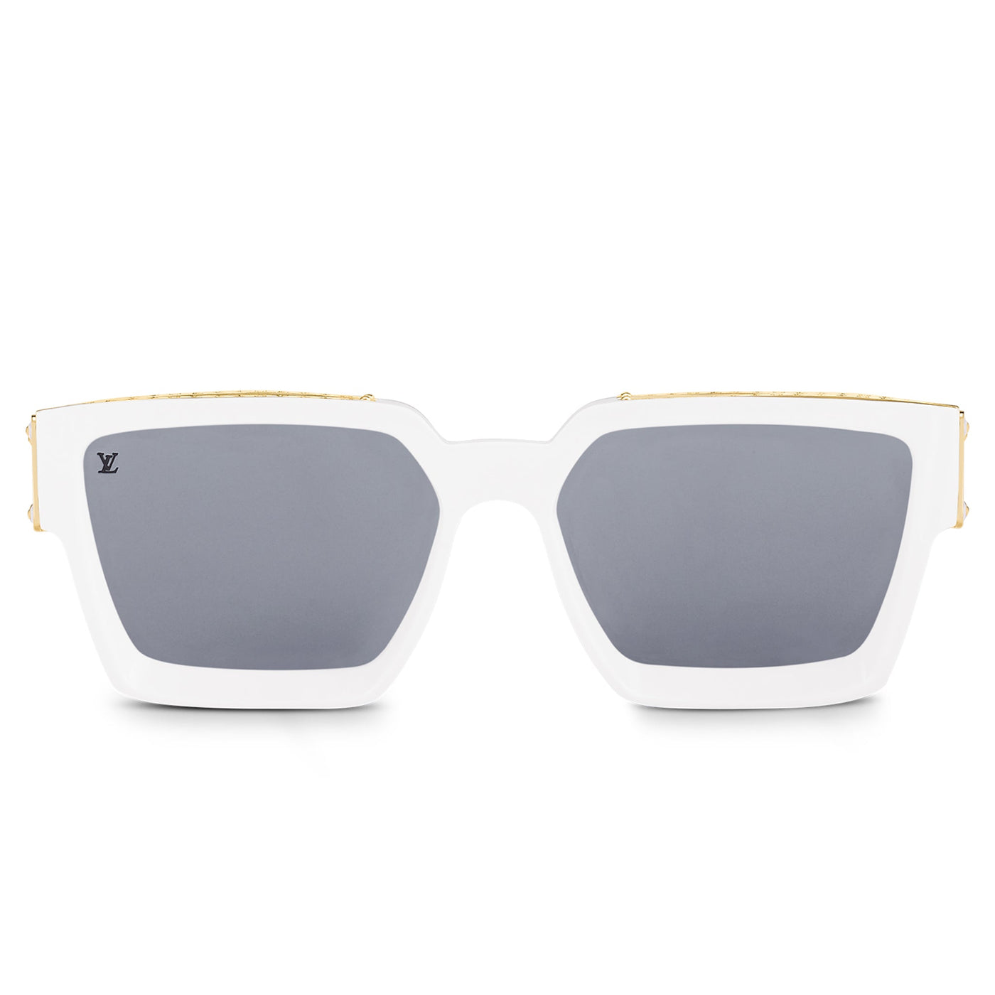 Lunettes de soleil Louis Vuitton 1.1 Millionaires Blanc Or — vue 2