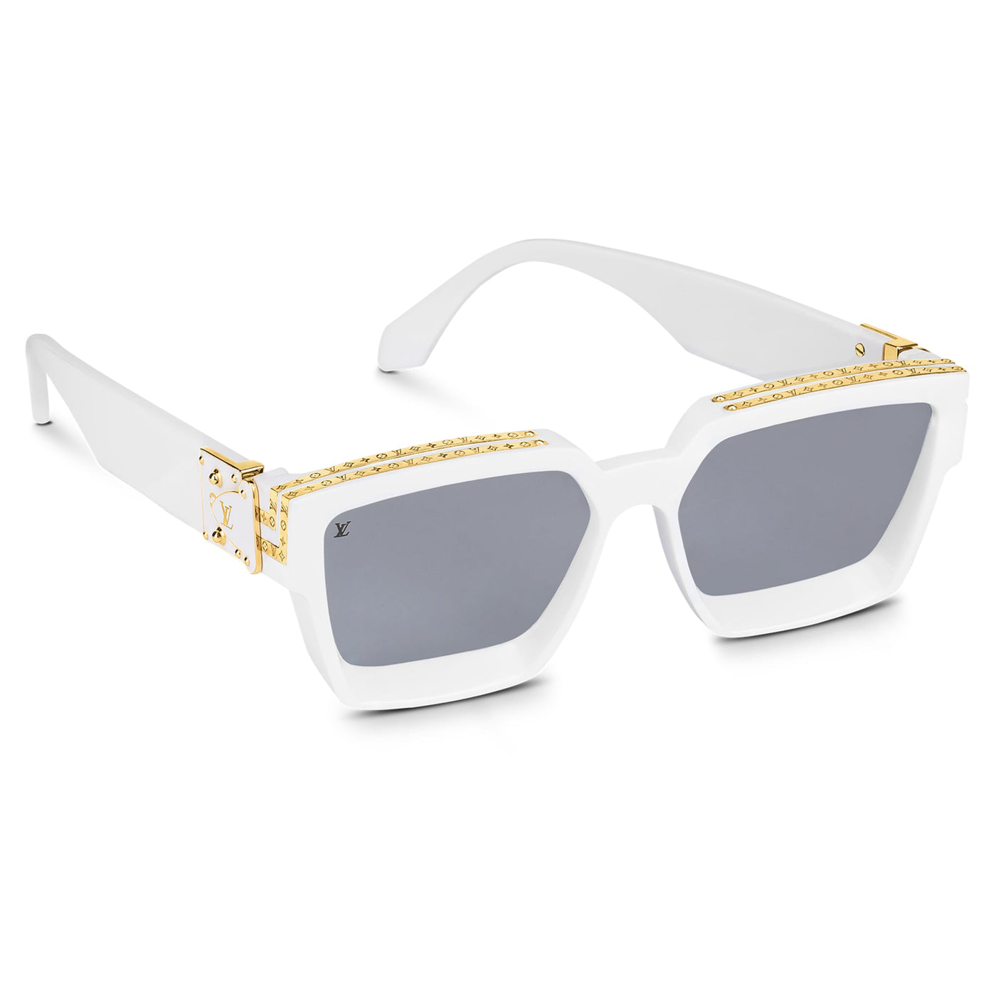 Lunettes de soleil Louis Vuitton 1.1 Millionaires Blanc Or