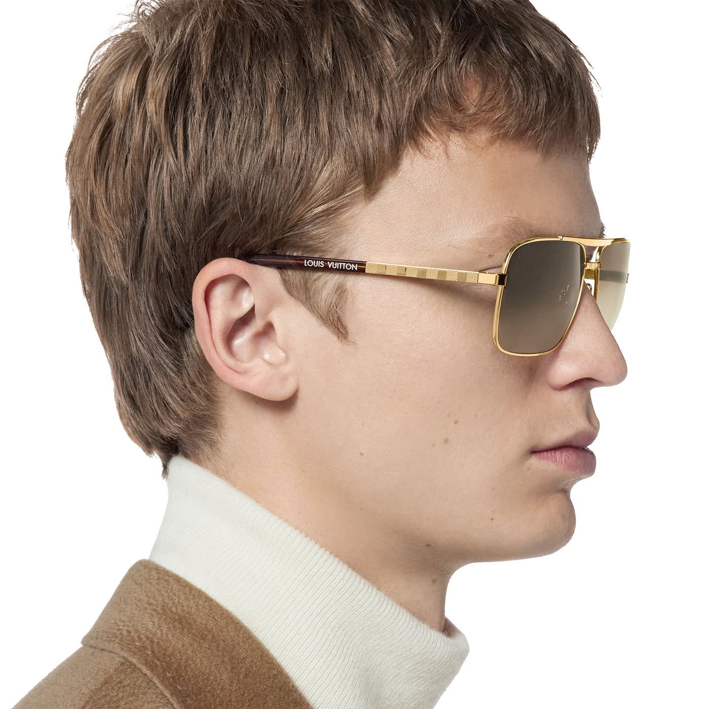 Lunettes de soleil Louis Vuitton Attitude Or — vue 3