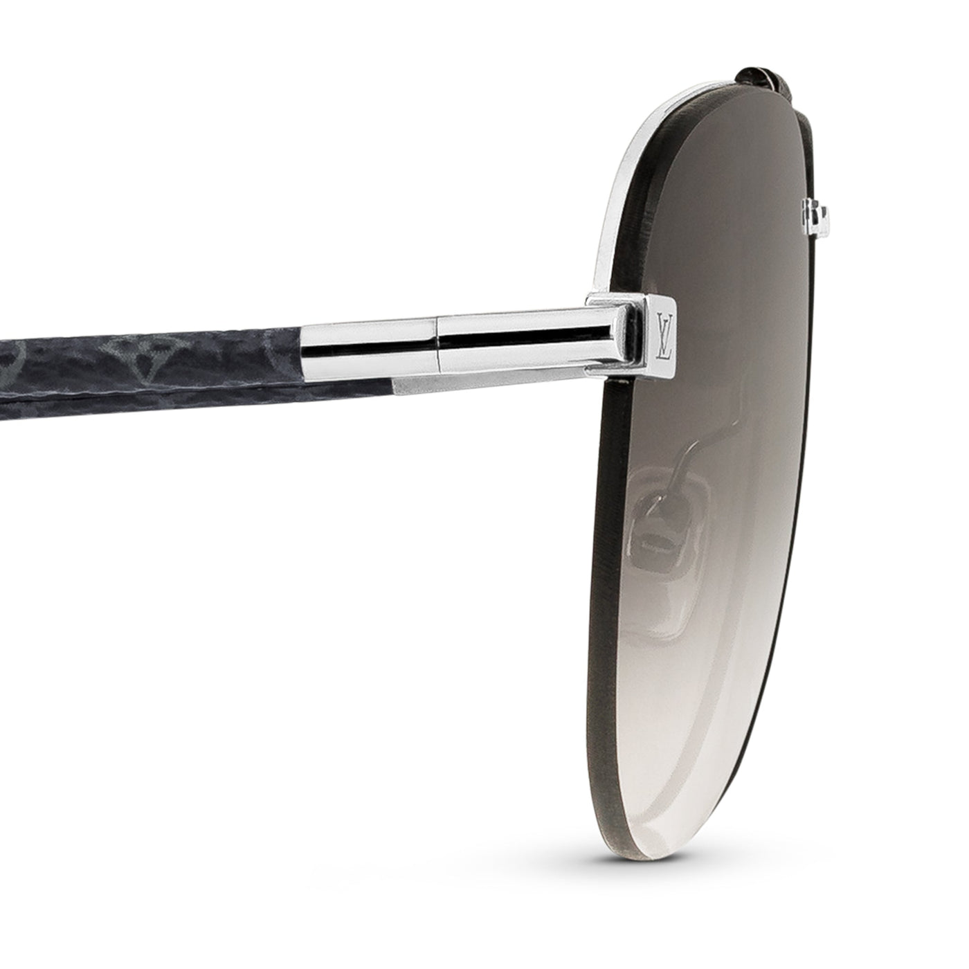 Lunettes de soleil Louis Vuitton Clockwise Canvas Gris — vue 6
