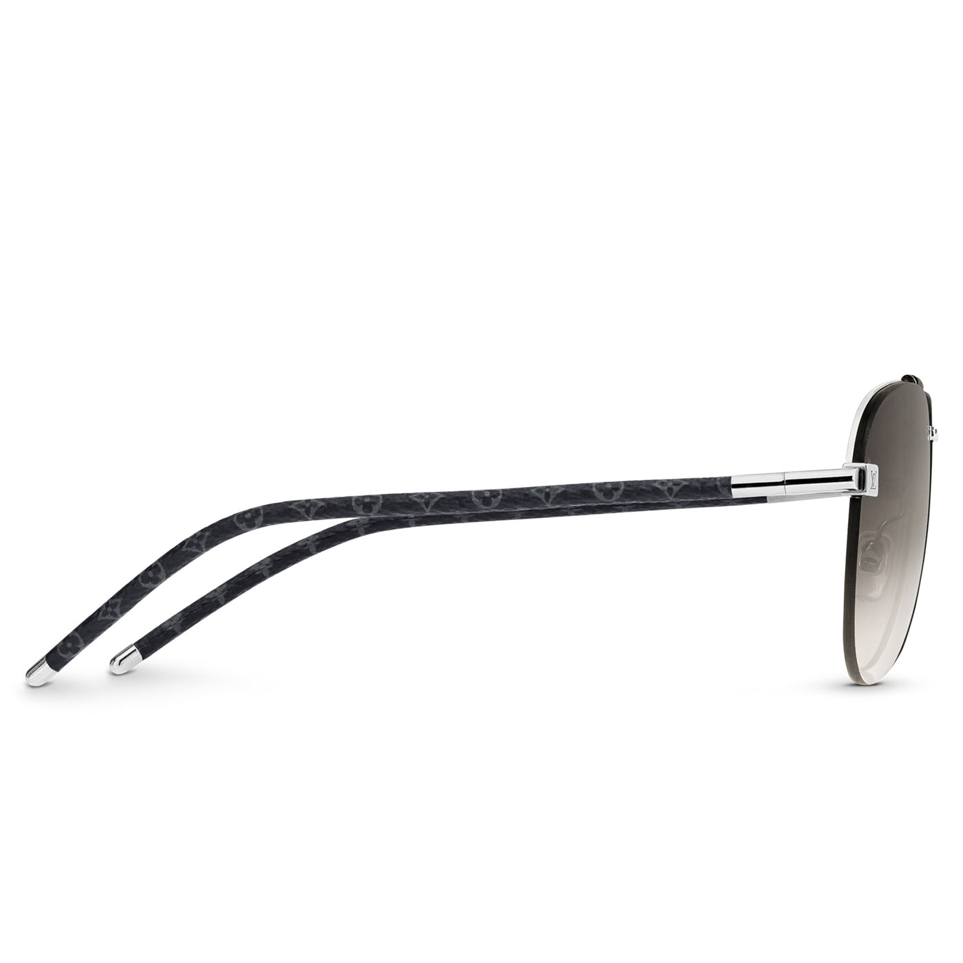 Lunettes de soleil Louis Vuitton Clockwise Canvas Gris — vue 3
