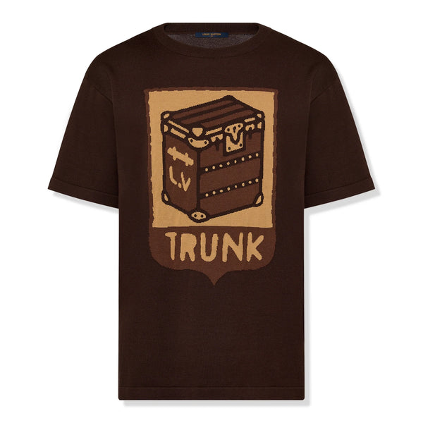 T-Shirt Louis Vuitton Cotton Trunk Print Sienna Marron T Shirt