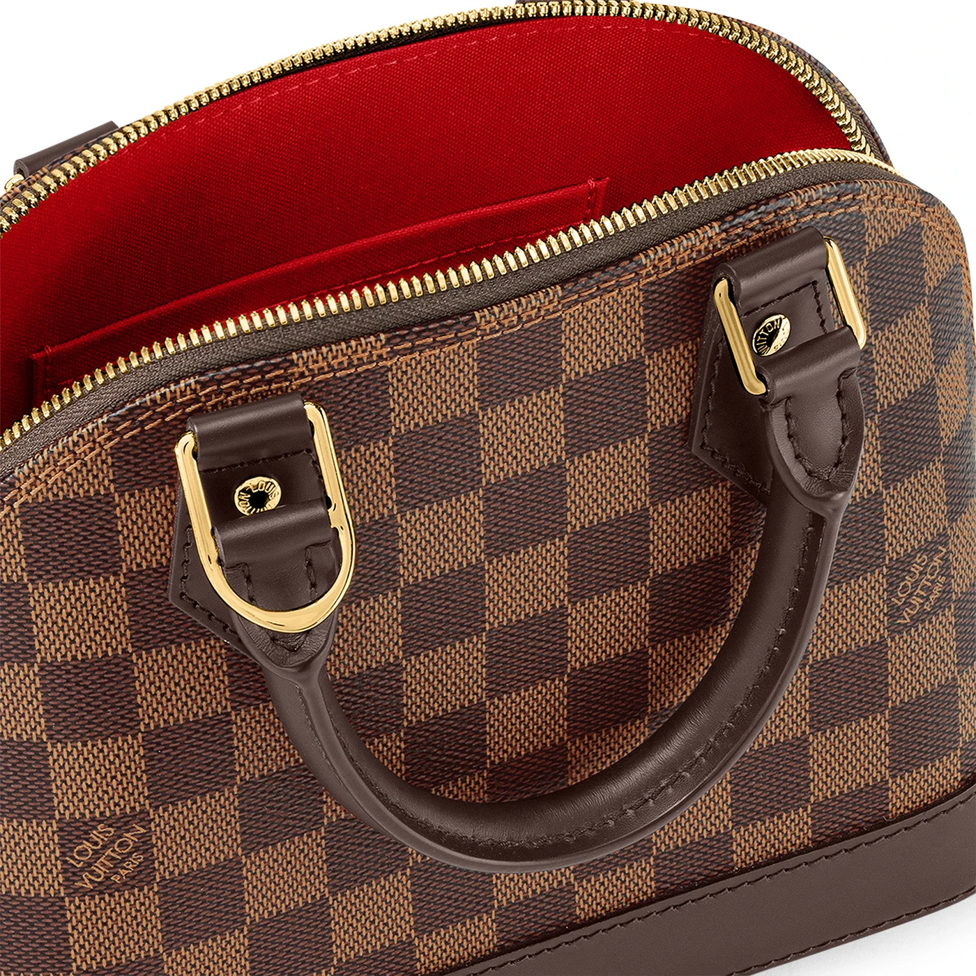 Sac Louis Vuitton Damier Ebene Canvas Alma BB — vue 7