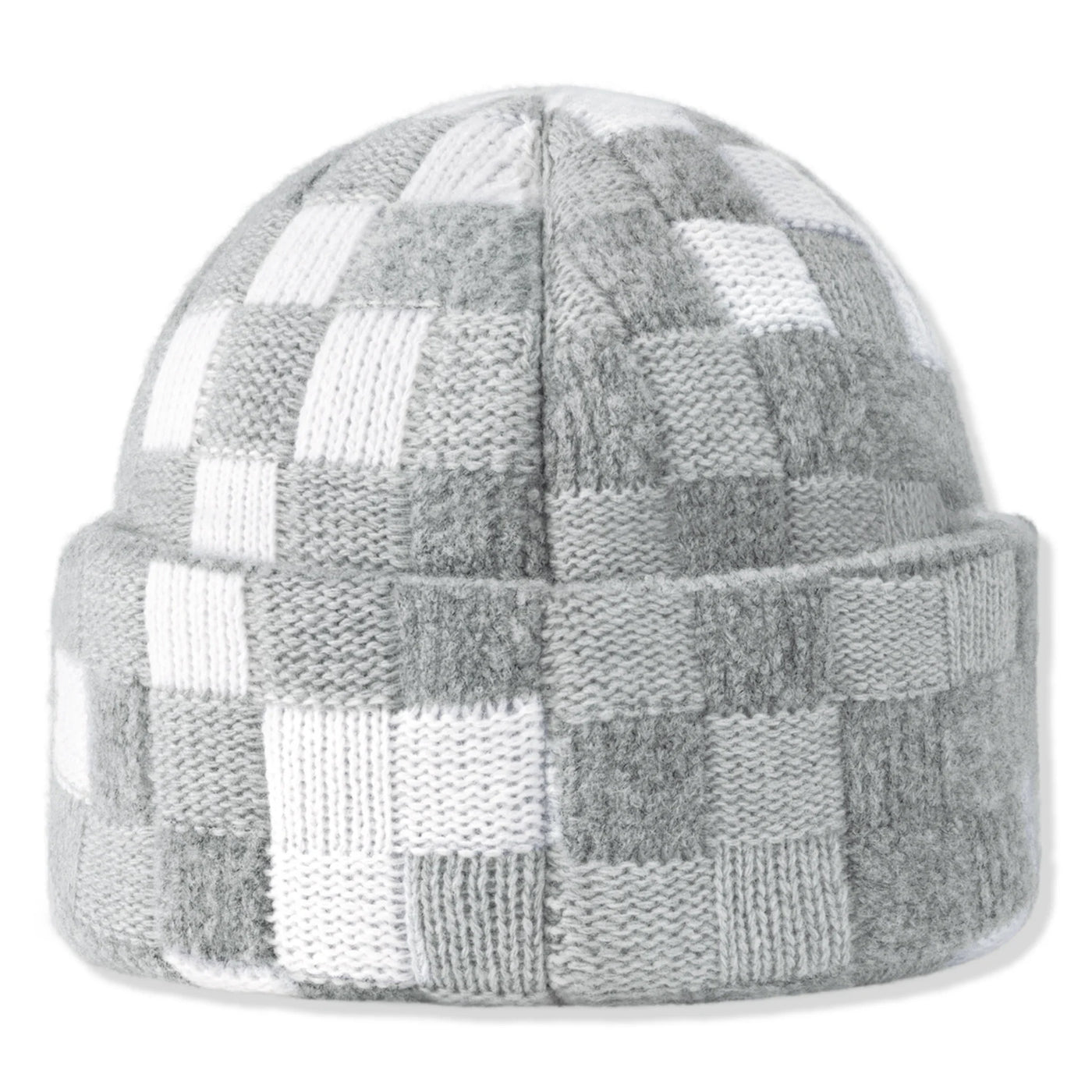 Bonnet Louis Vuitton Damoflage Pearls Crush Reversible Clair Gris — vue 2