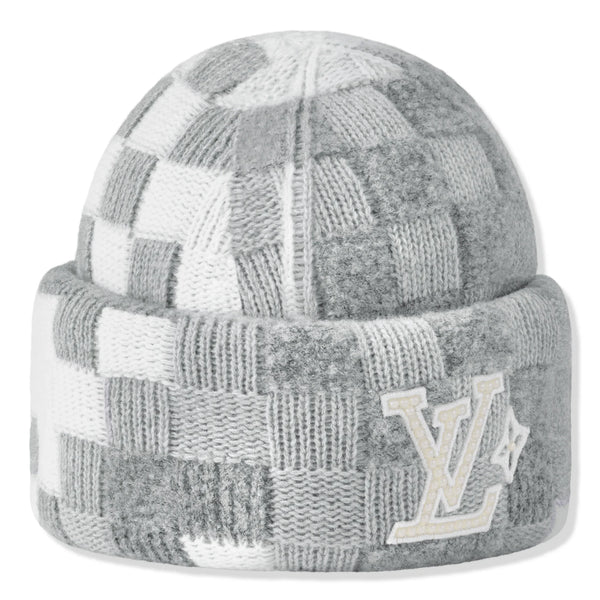 Bonnet Louis Vuitton Damoflage Pearls Crush Reversible Clair Gris