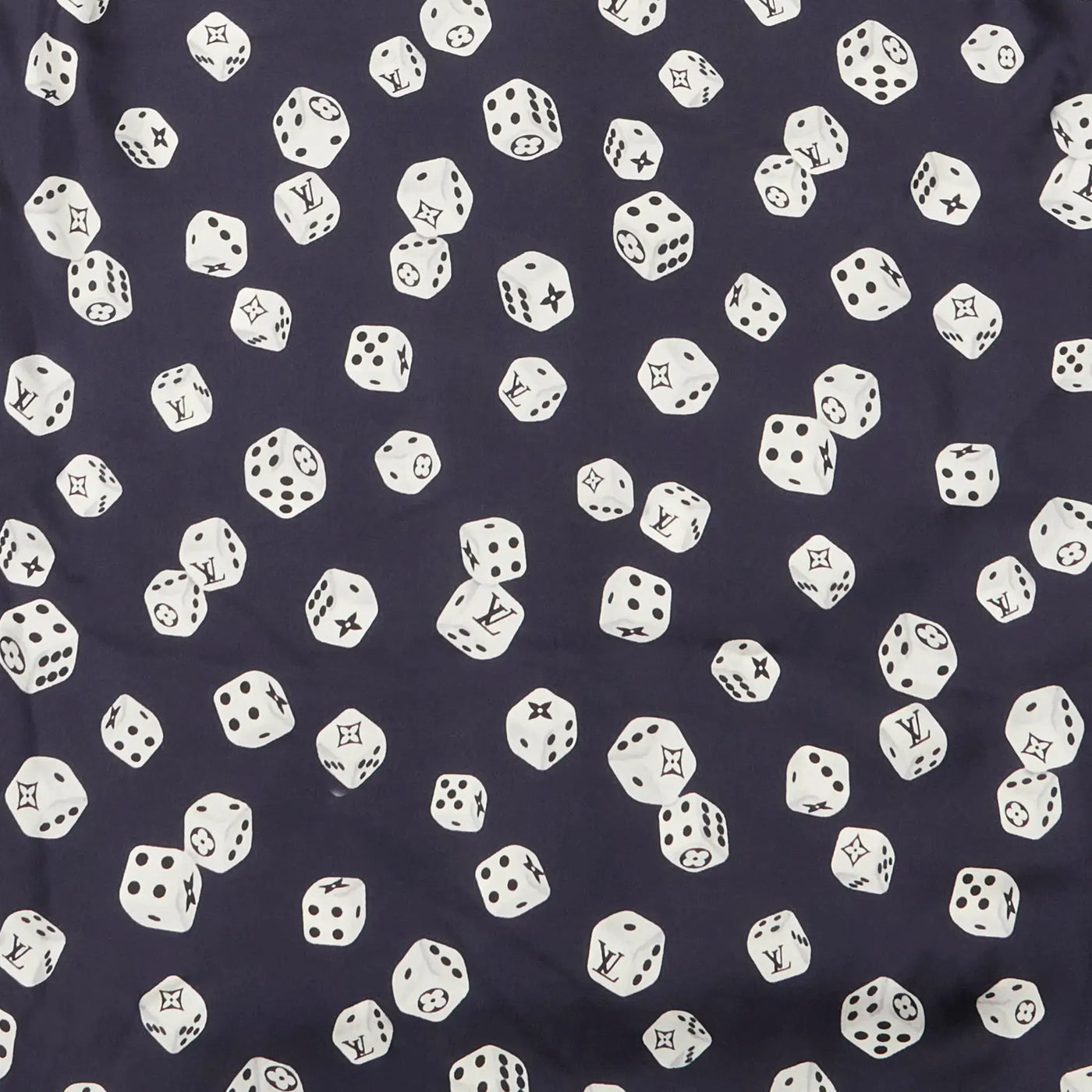 Chemise Louis Vuitton Dice Print Marine Silk Shirt — vue 4