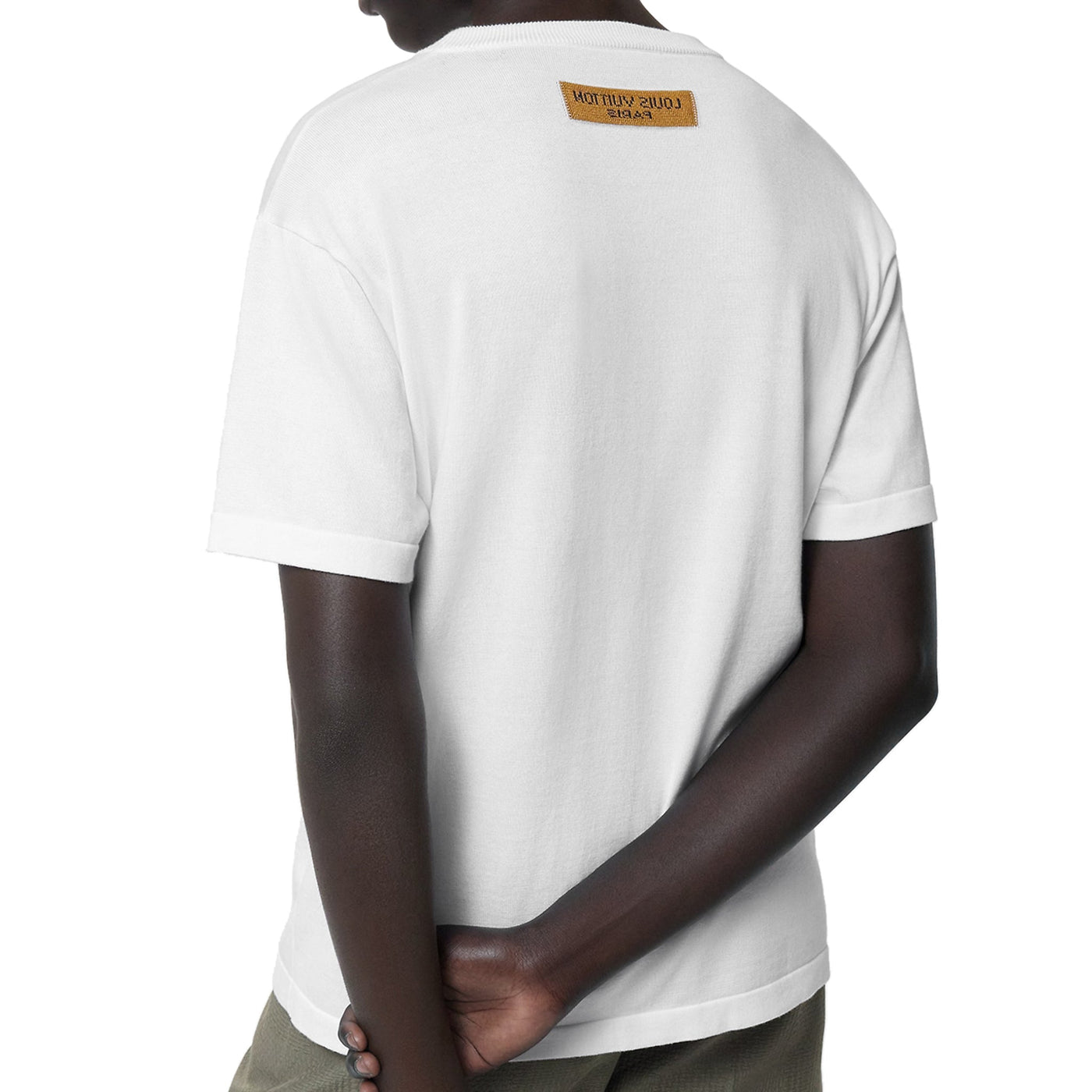 T-Shirt Louis Vuitton Flower Cotton -sleeved Crewneck Blanc T Shirt — vue 2