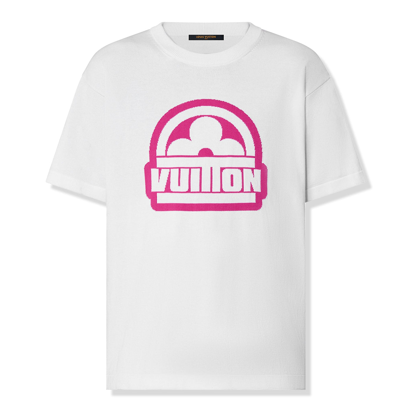 T-Shirt Louis Vuitton Flower Cotton -sleeved Crewneck Blanc T Shirt