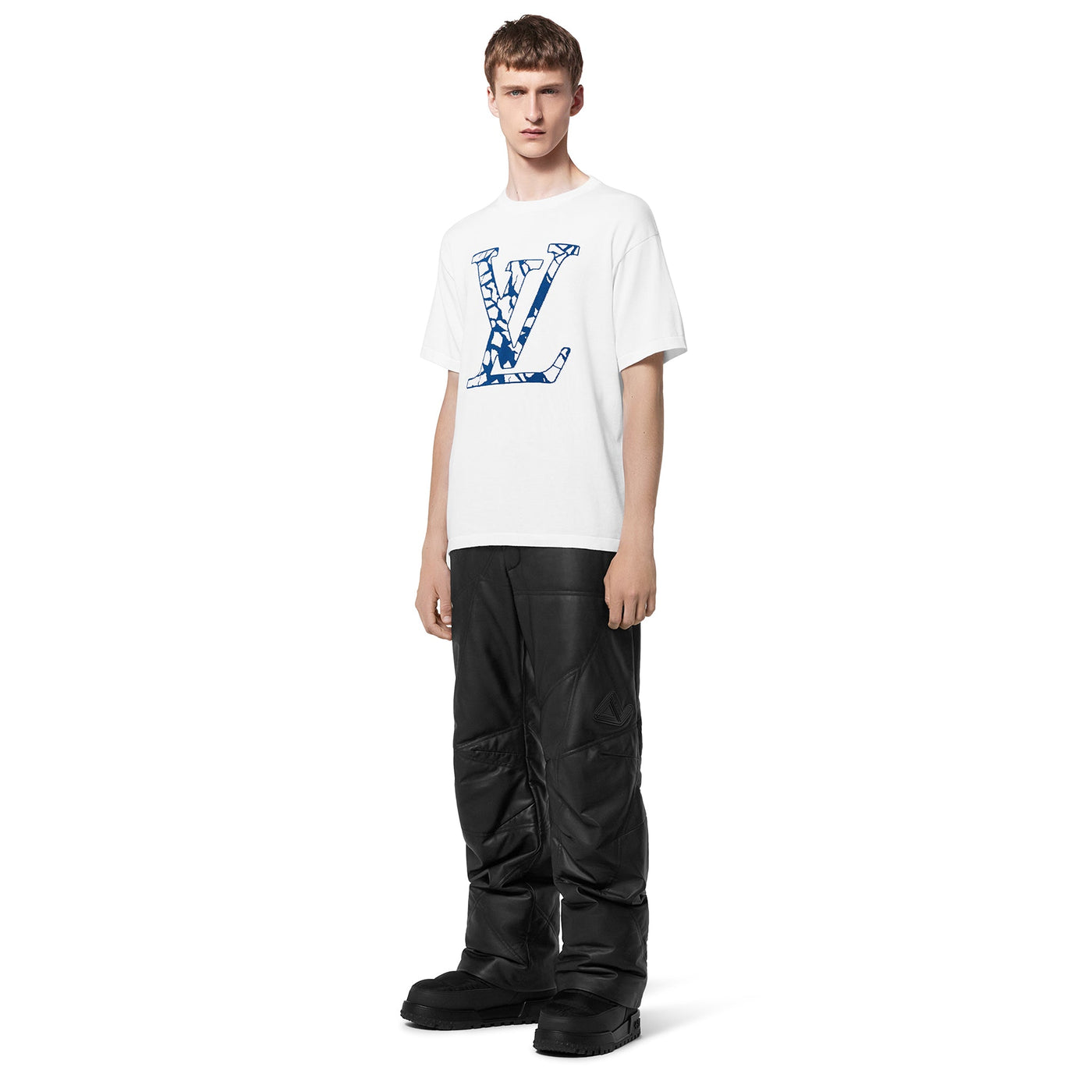 T-Shirt Louis Vuitton Ice Milk Blanc Crewneck T Shirt — vue 5