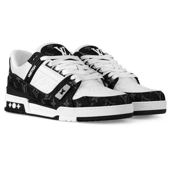 Baskets Louis Vuitton Monogram Noir Denim — alt