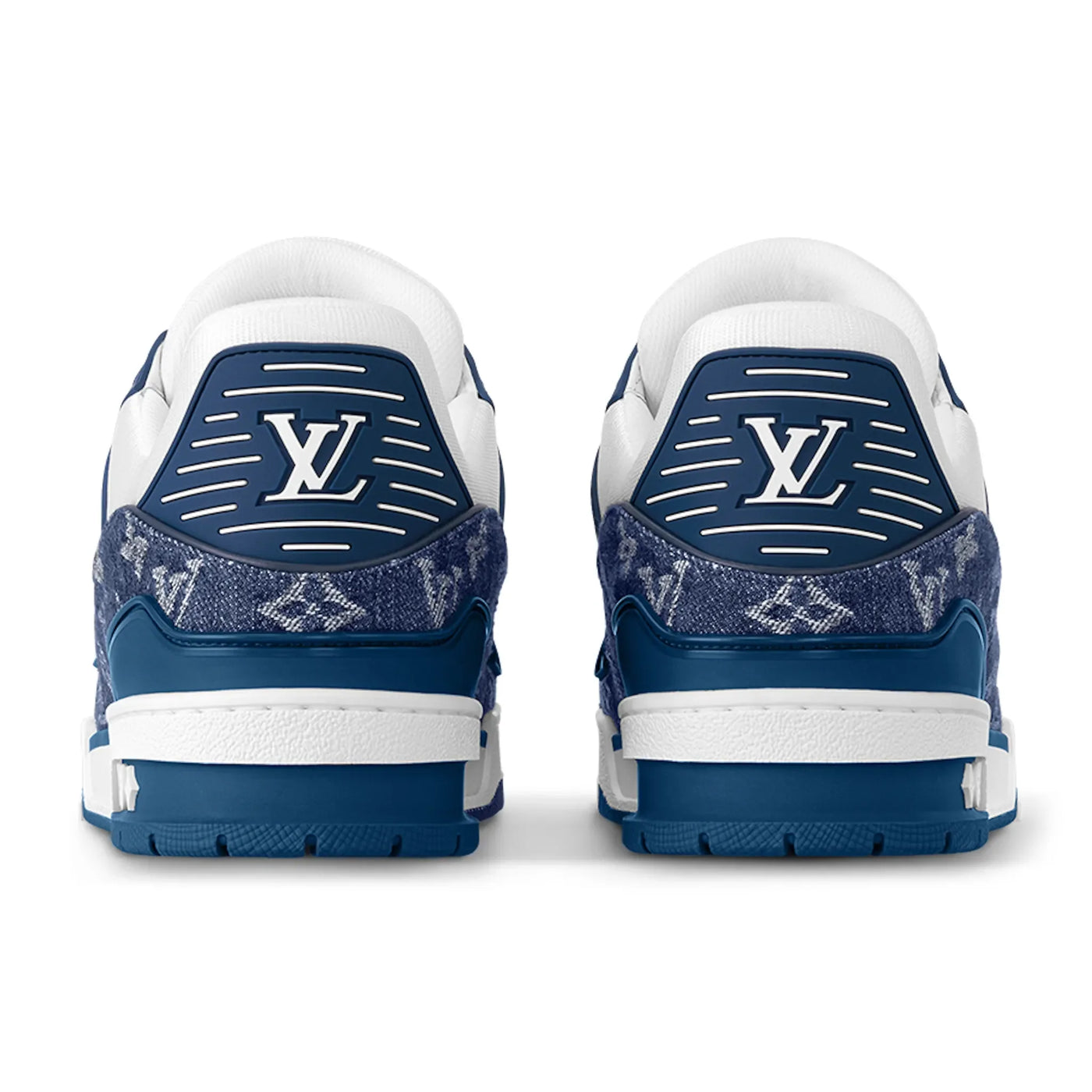 Baskets Louis Vuitton Monogram Bleu Denim — vue 3