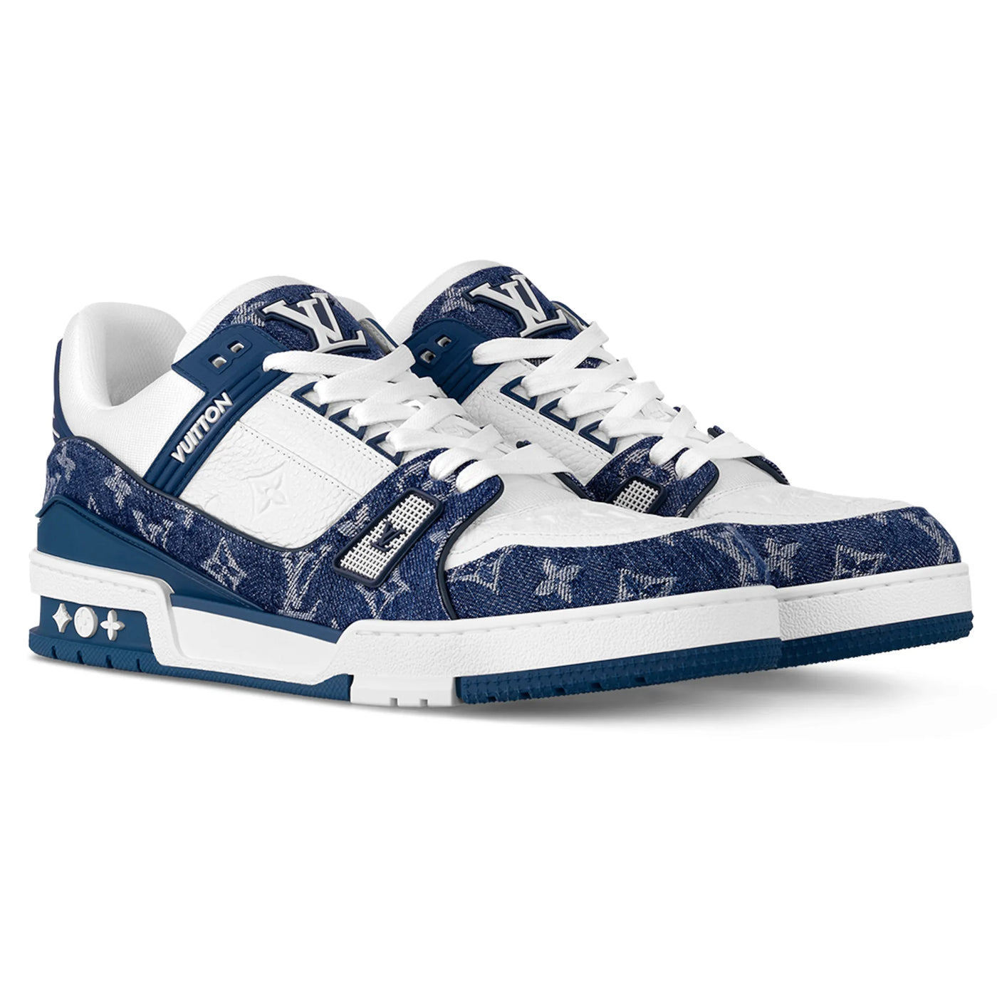 Baskets Louis Vuitton Monogram Bleu Denim — vue 2