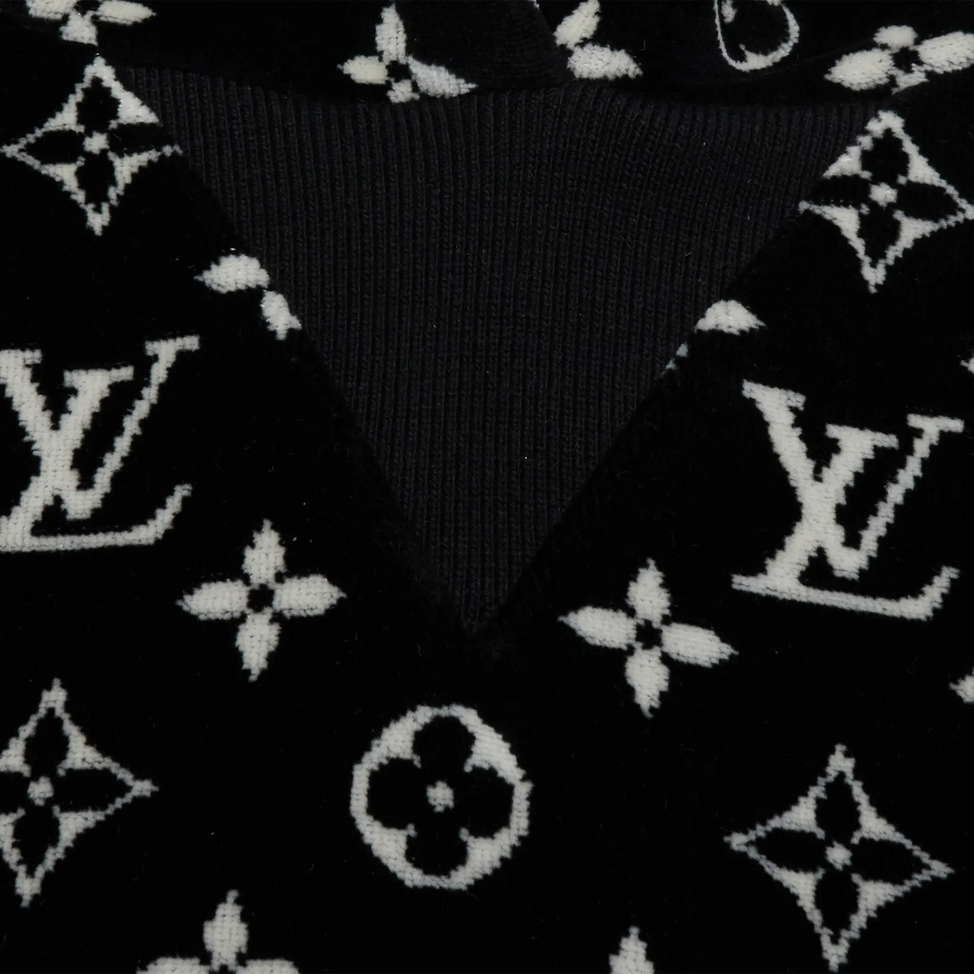 Hoodie Louis Vuitton Monogram Oversized Noir — vue 4