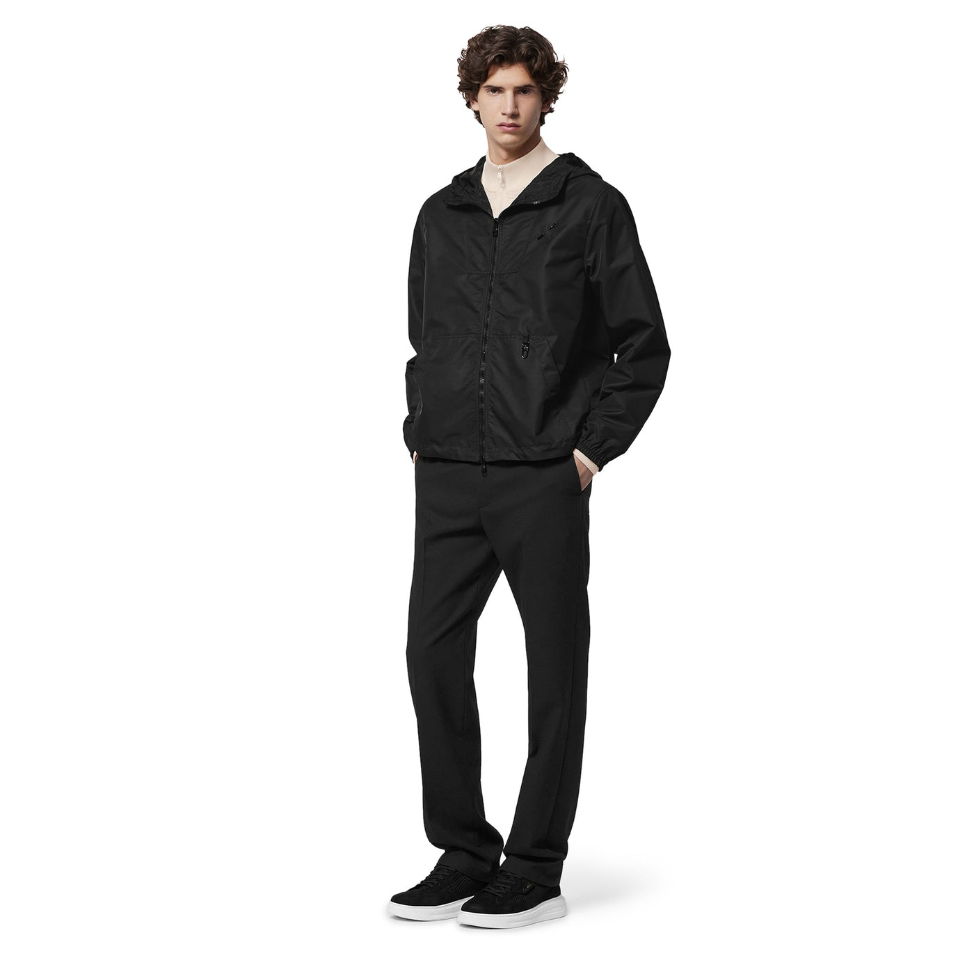 Coupe-vent Louis Vuitton Monogram Reversible Noir Windbreaker — vue 4