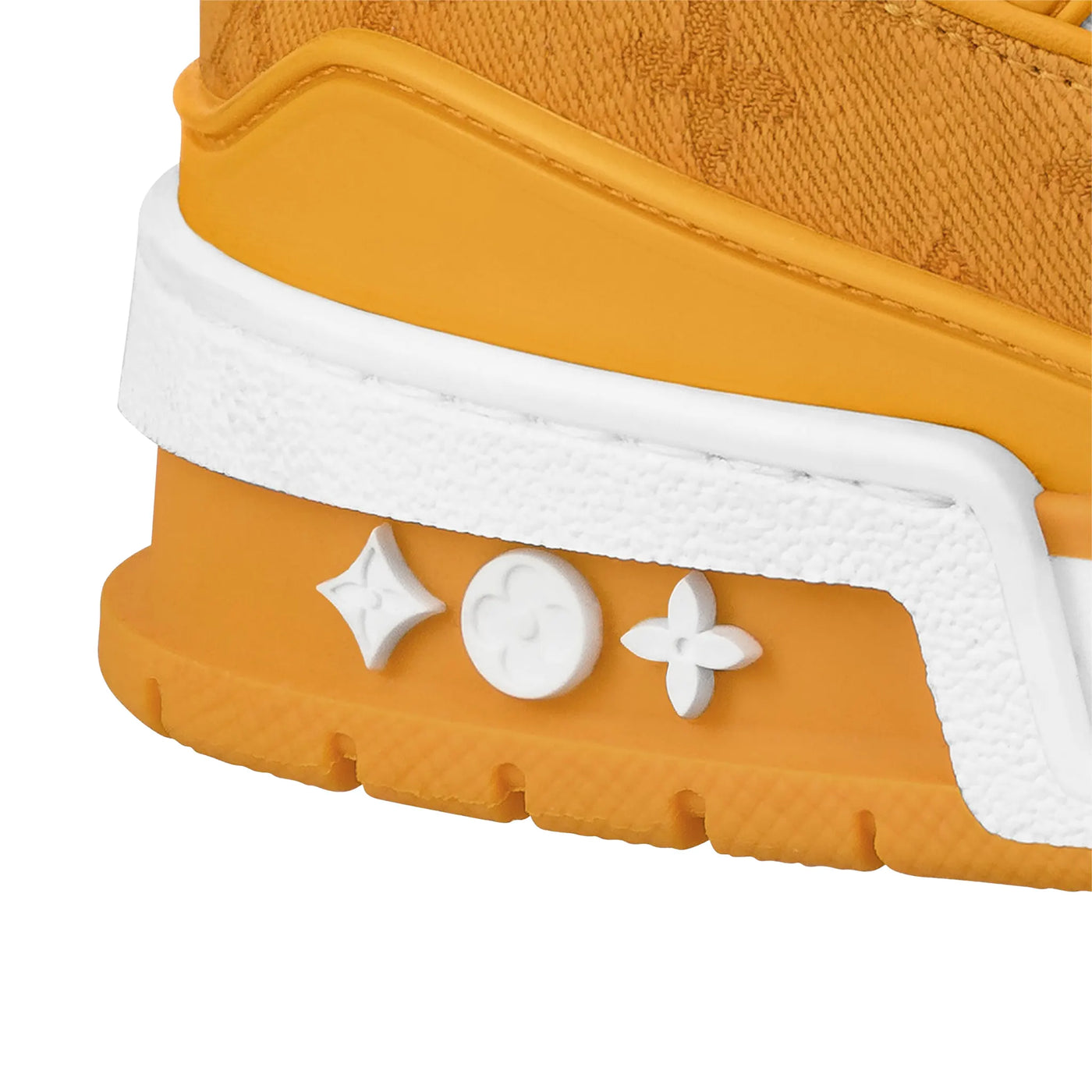 Baskets Louis Vuitton Monogram Jaune Denim — vue 8