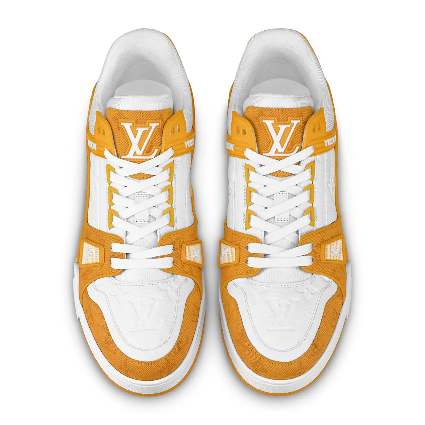Baskets Louis Vuitton Monogram Jaune Denim — vue 4