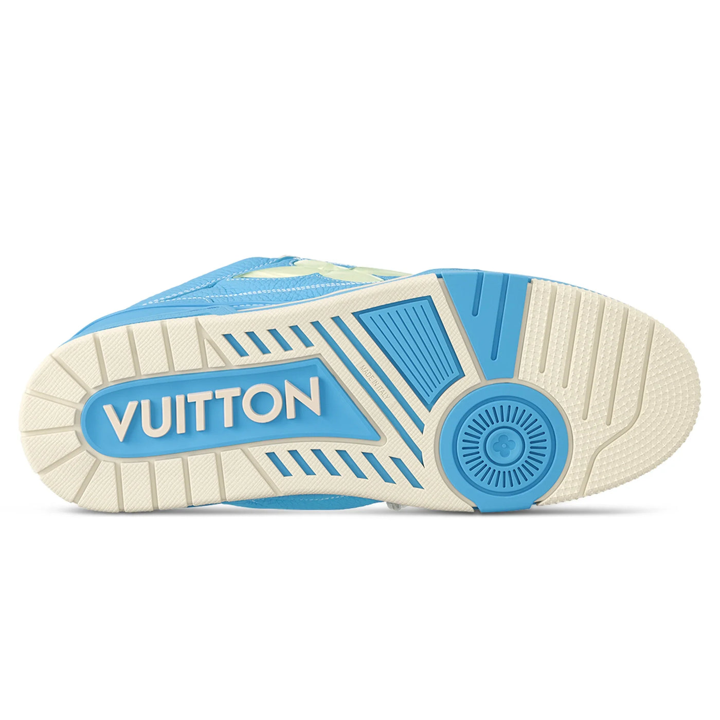 Baskets Louis Vuitton Skate Monogram Trainer Bleu — vue 5