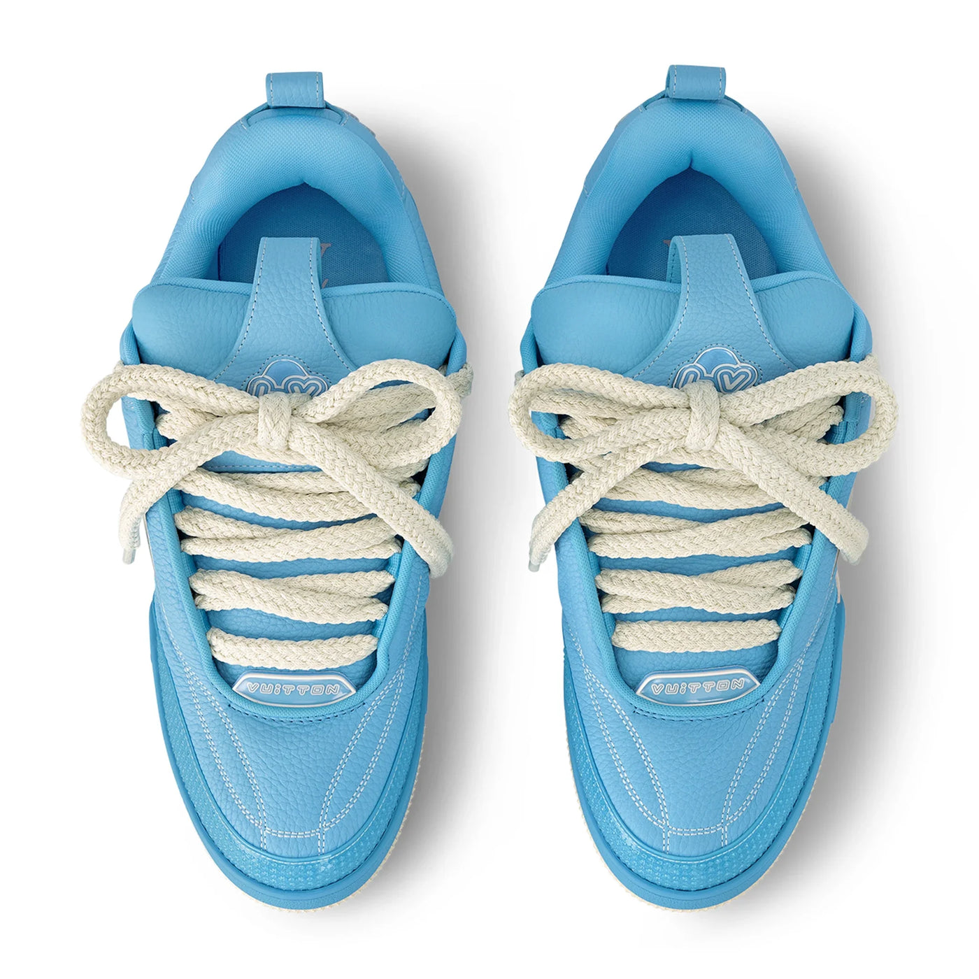 Baskets Louis Vuitton Skate Monogram Trainer Bleu — vue 3