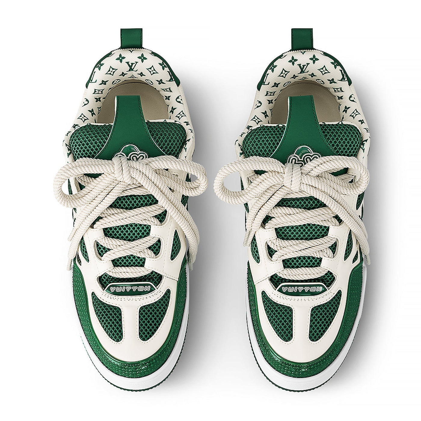 Baskets Louis Vuitton Skate Monogram Vert — vue 3