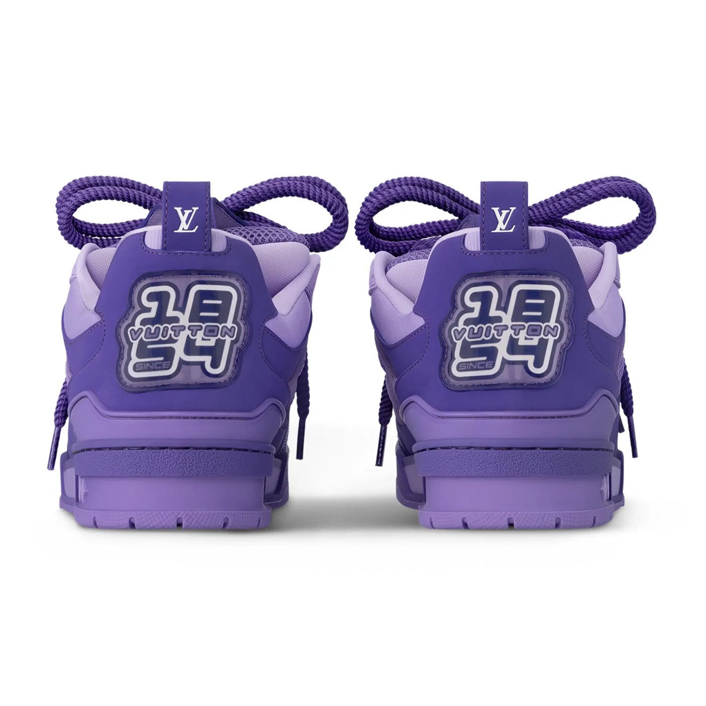 Baskets Louis Vuitton Skate Monogram Trainer Violet — vue 3