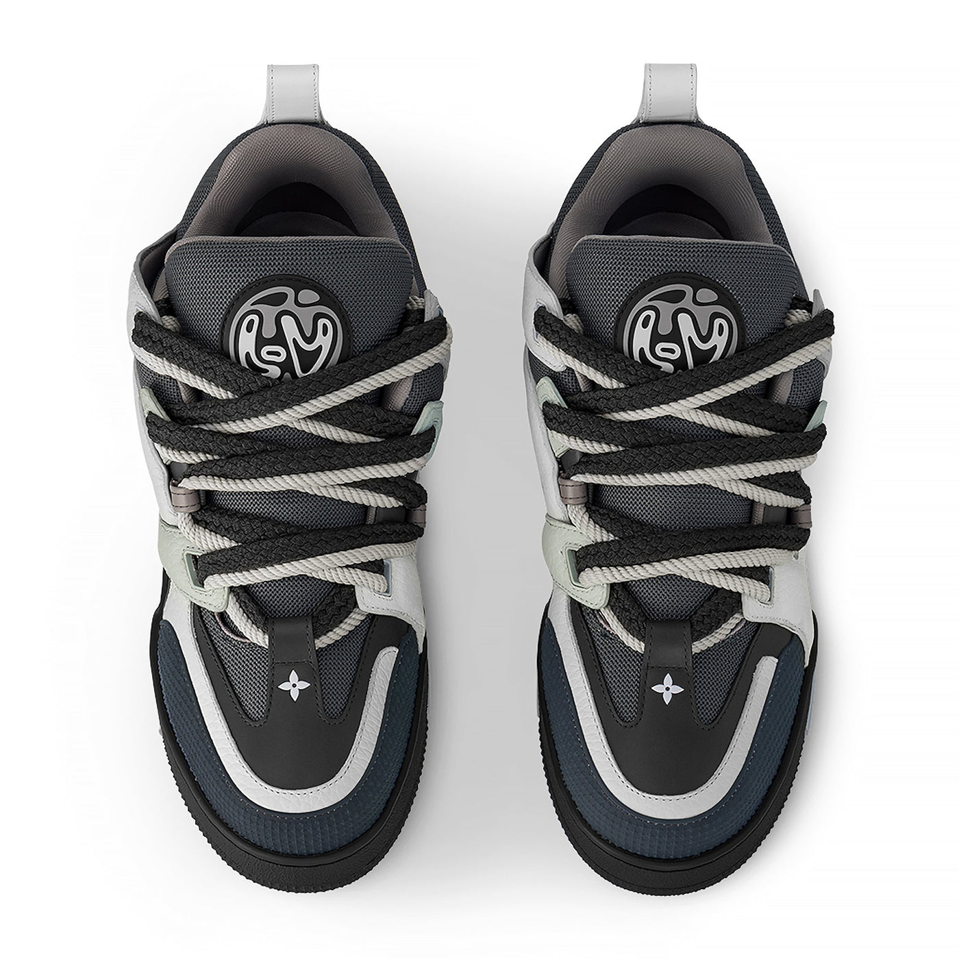 Baskets Louis Vuitton Skate Trainer Anthracite — vue 3