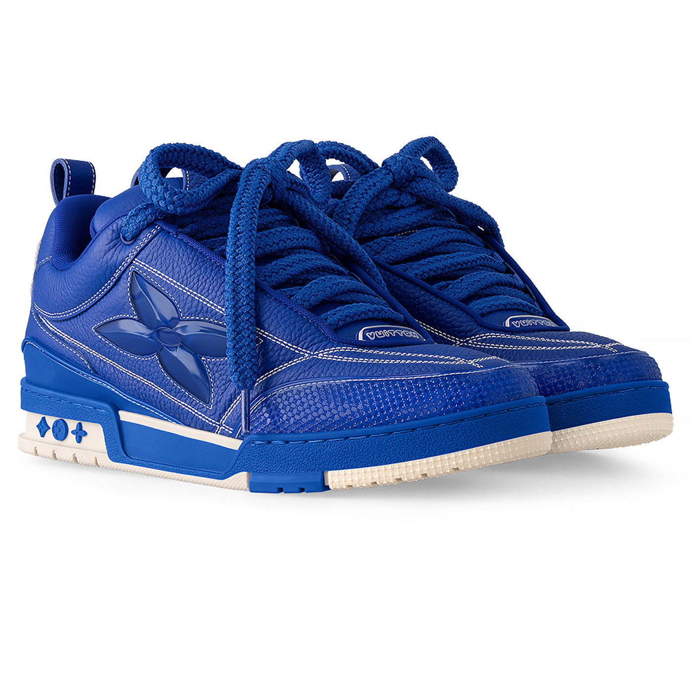 Baskets Louis Vuitton Skate Trainer Bleu — vue 2