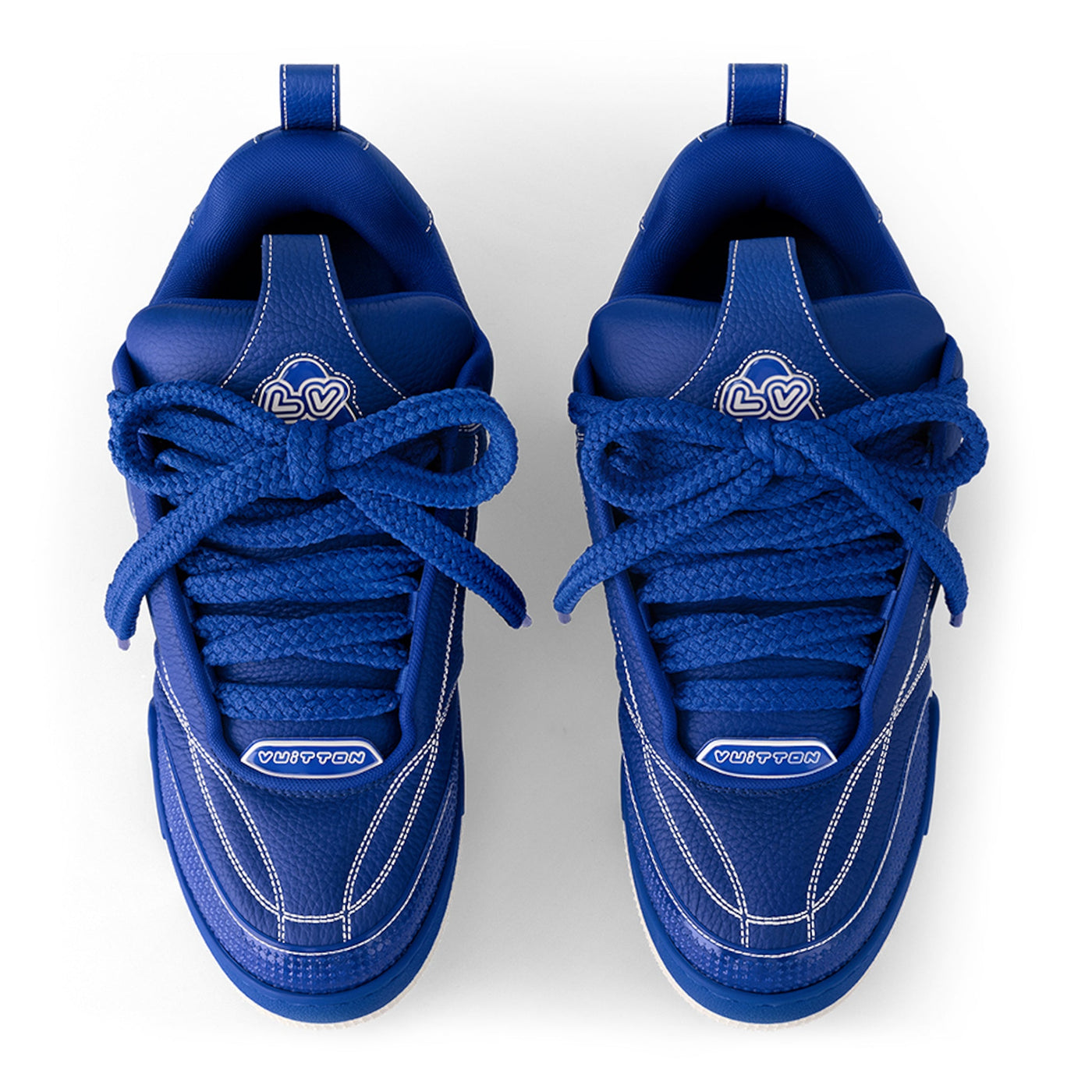 Baskets Louis Vuitton Skate Trainer Bleu — vue 3