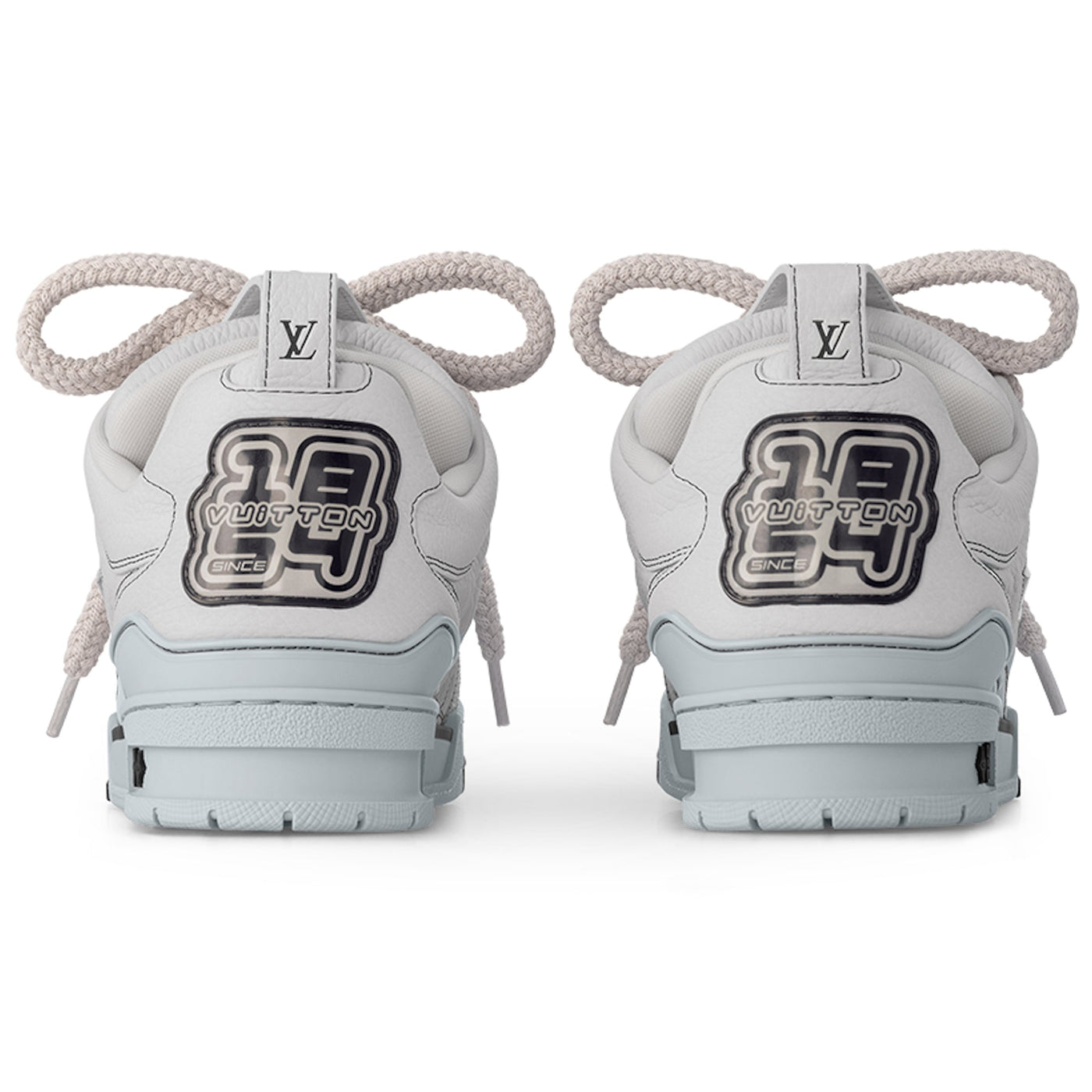 Baskets Louis Vuitton Skate Trainer Gris — vue 4