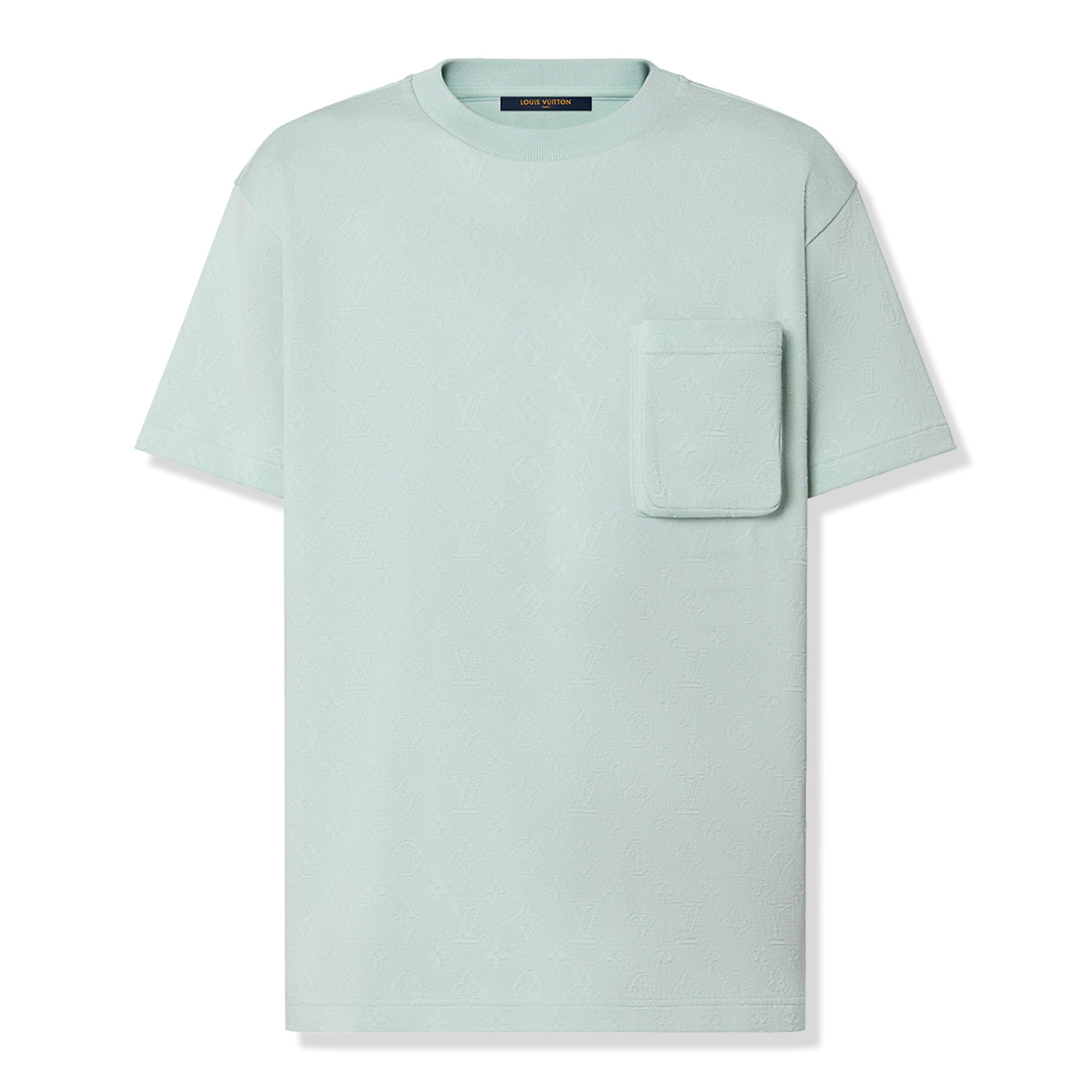 T-Shirt Louis Vuitton Monogram 3D Pocket Cotton Bleu T Shirt